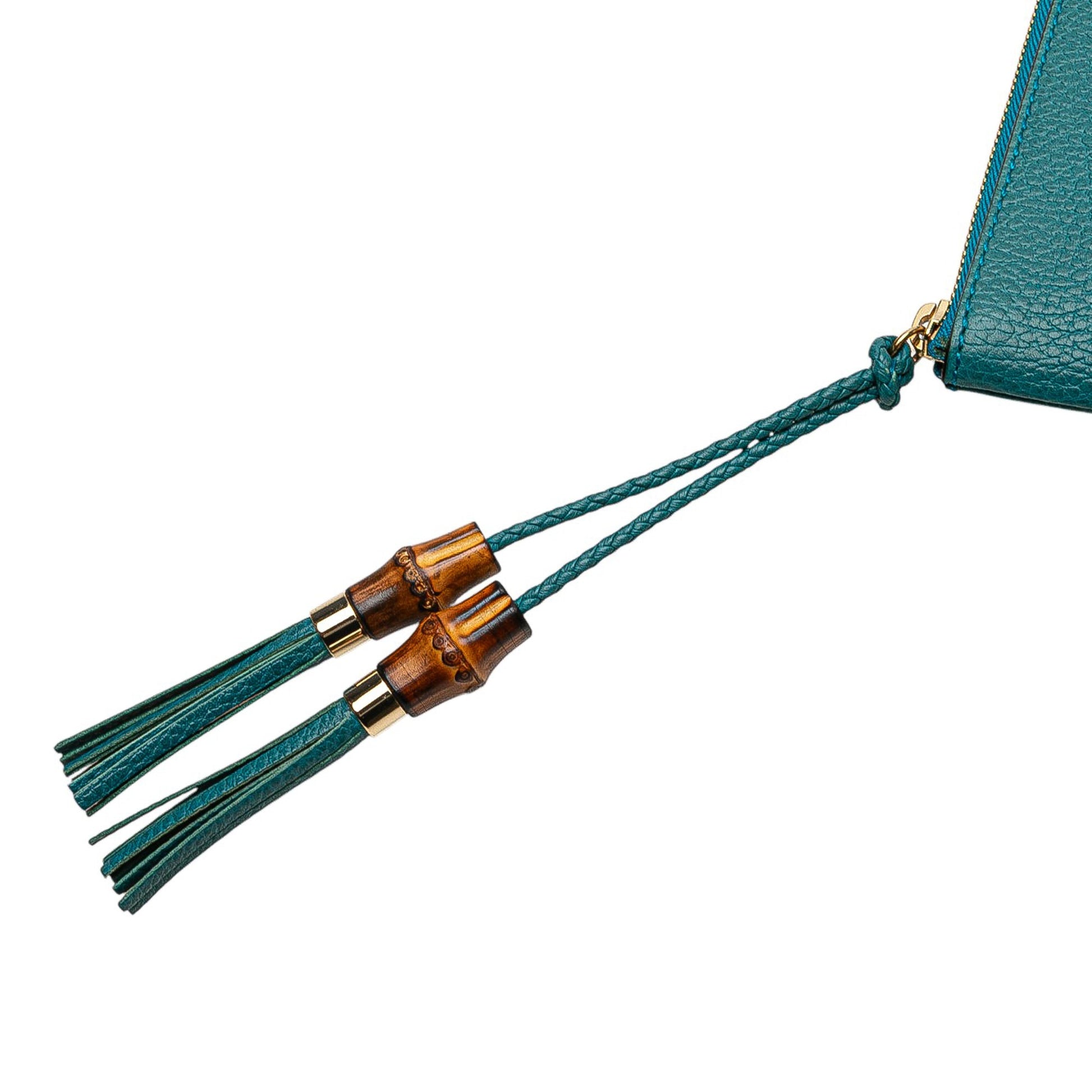 Gucci Calfskin Bamboo Clutch