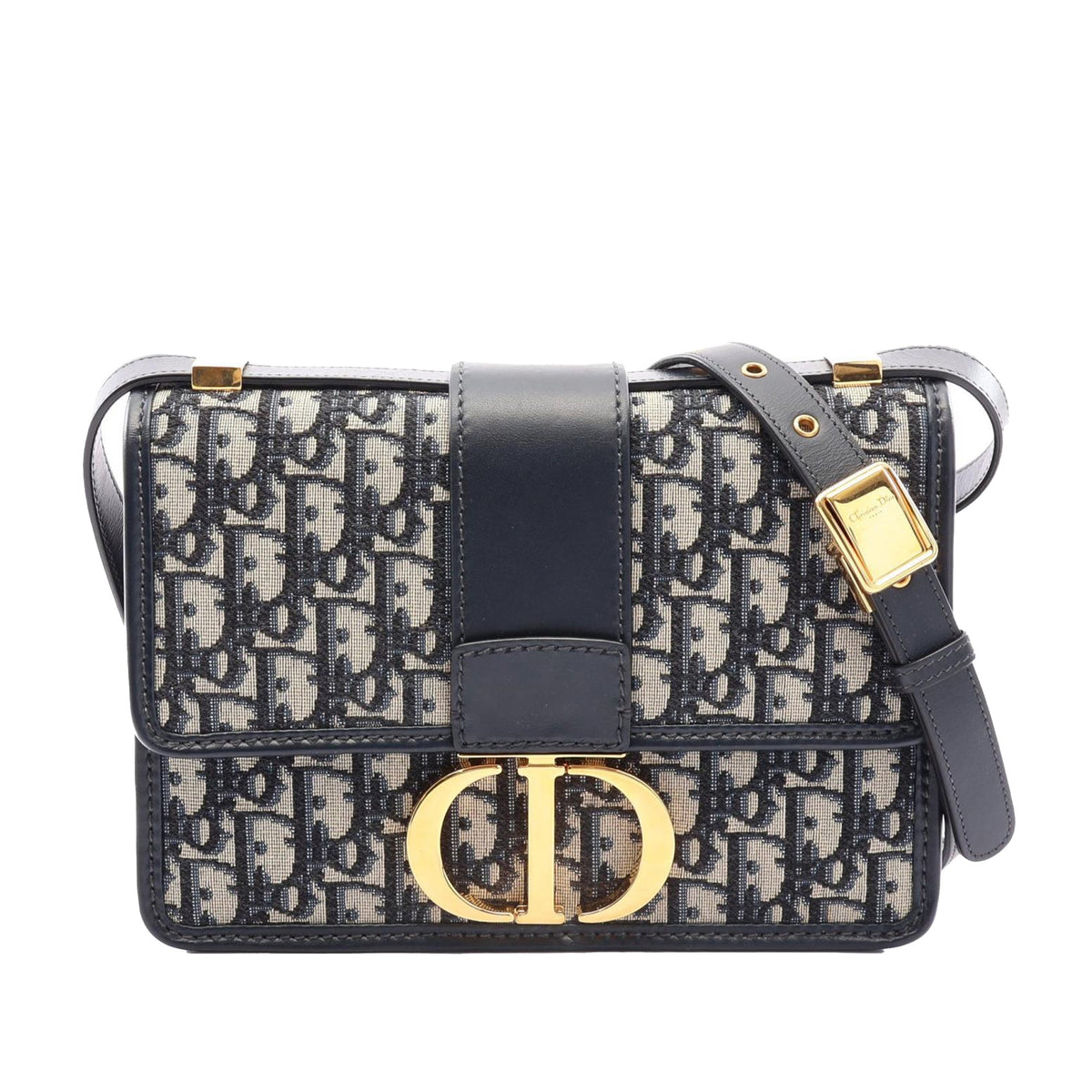Dior Oblique 30 Montaigne Box Bag — Blue