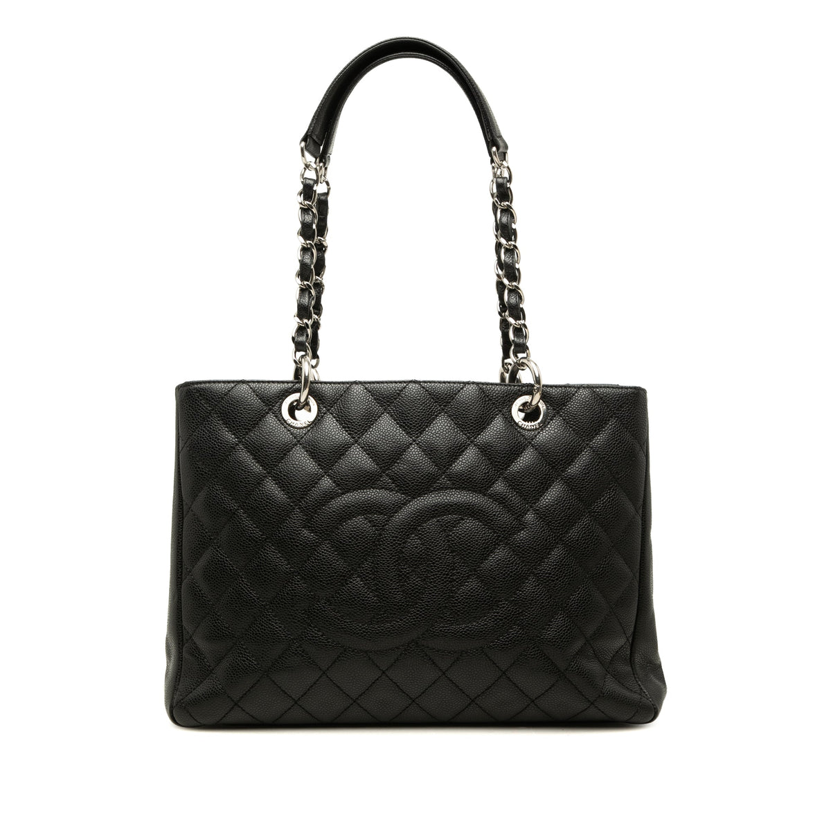 Chanel Caviar Grand Shopping Tote — Black