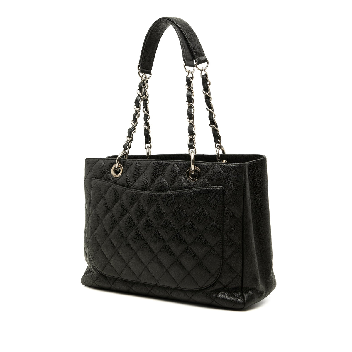 Chanel Caviar Grand Shopping Tote — Black