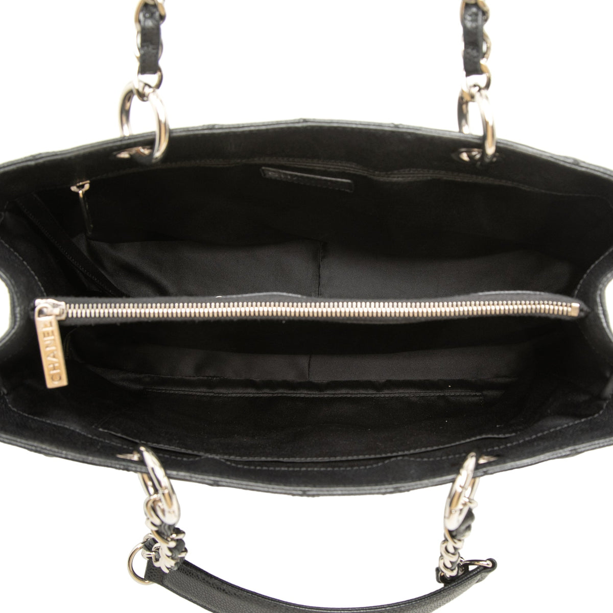 Chanel Caviar Grand Shopping Tote — Black