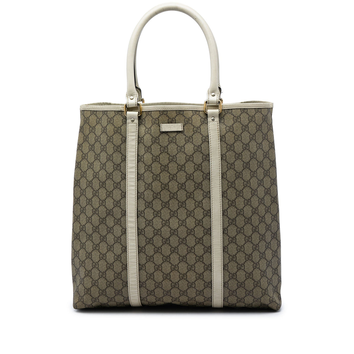Gucci GG Supreme Joy Vertical Tote — White