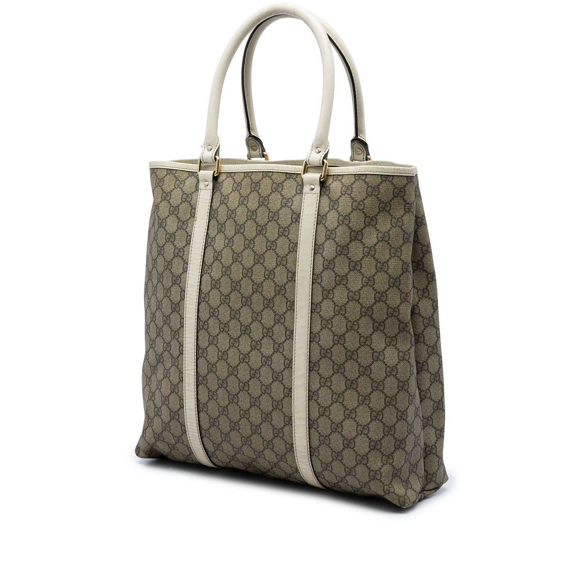 Gucci GG Supreme Joy Vertical Tote — White