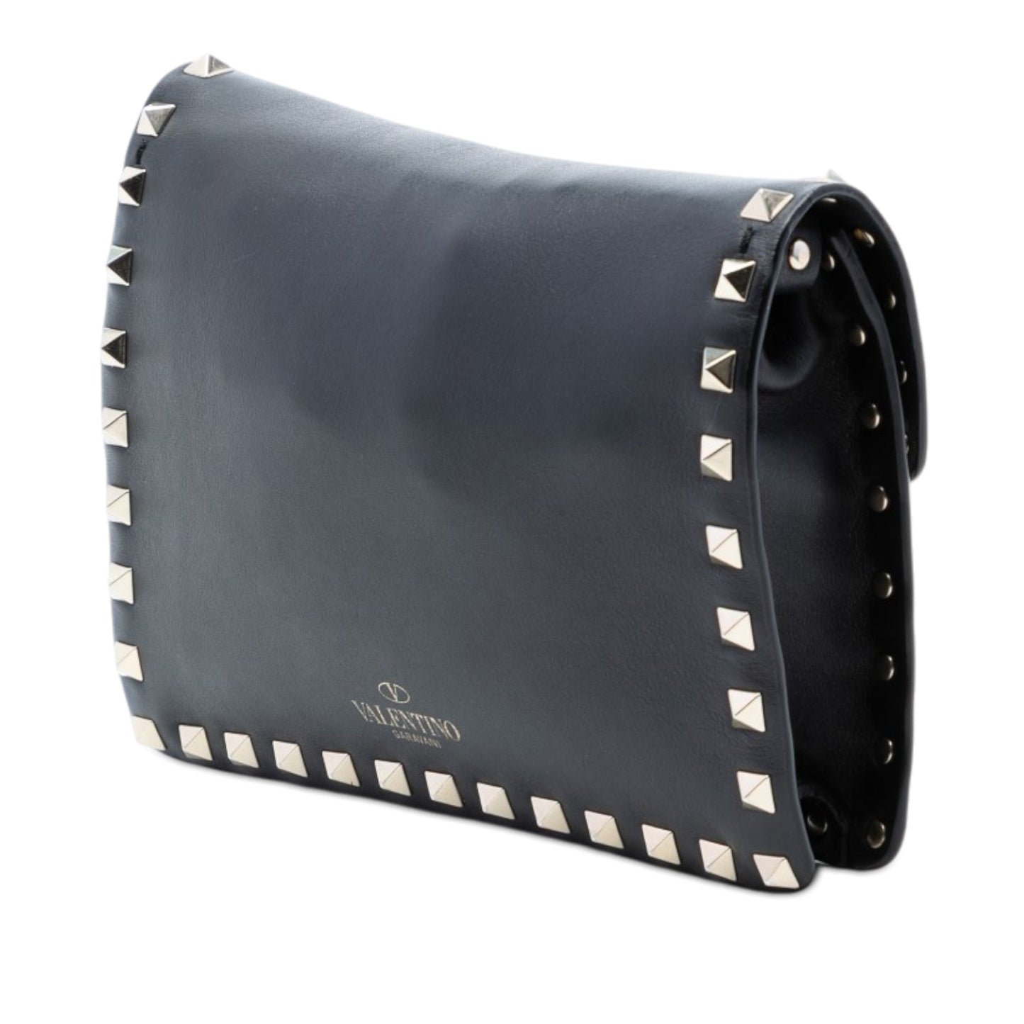 Valentino Small Leather Rockstud Flap Crossbody