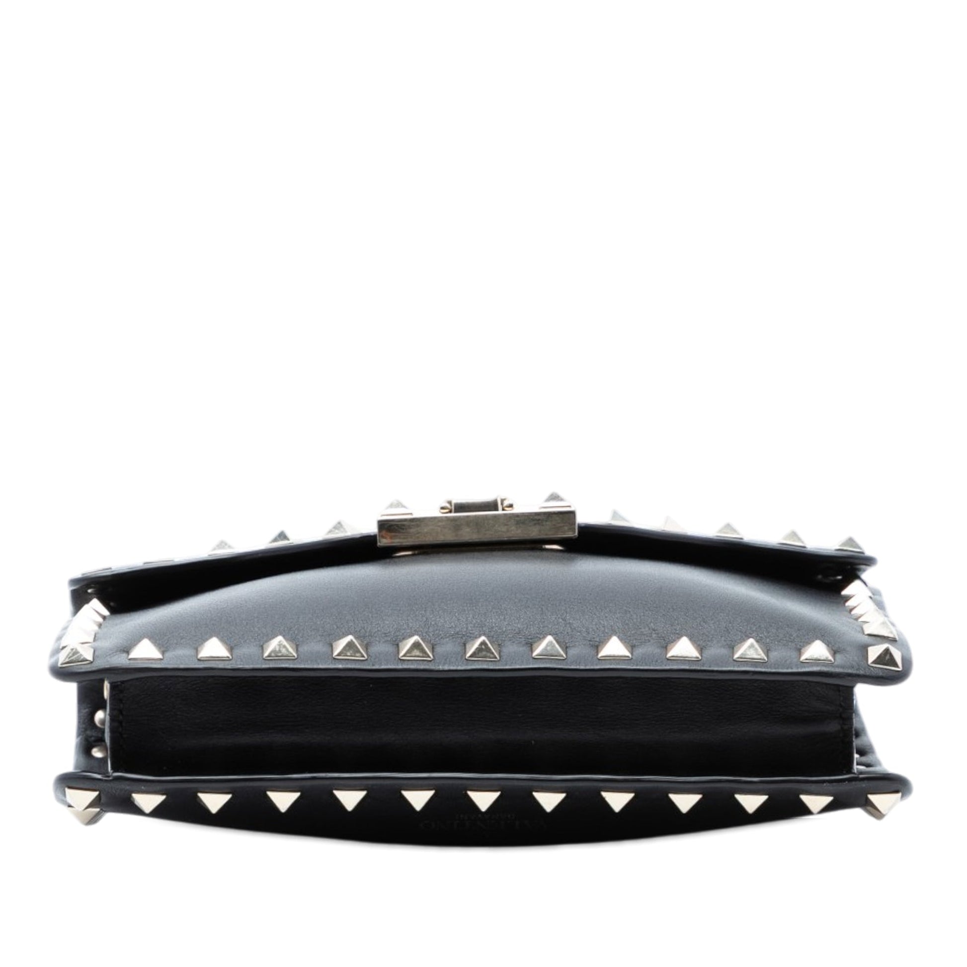 Valentino Small Leather Rockstud Flap Crossbody