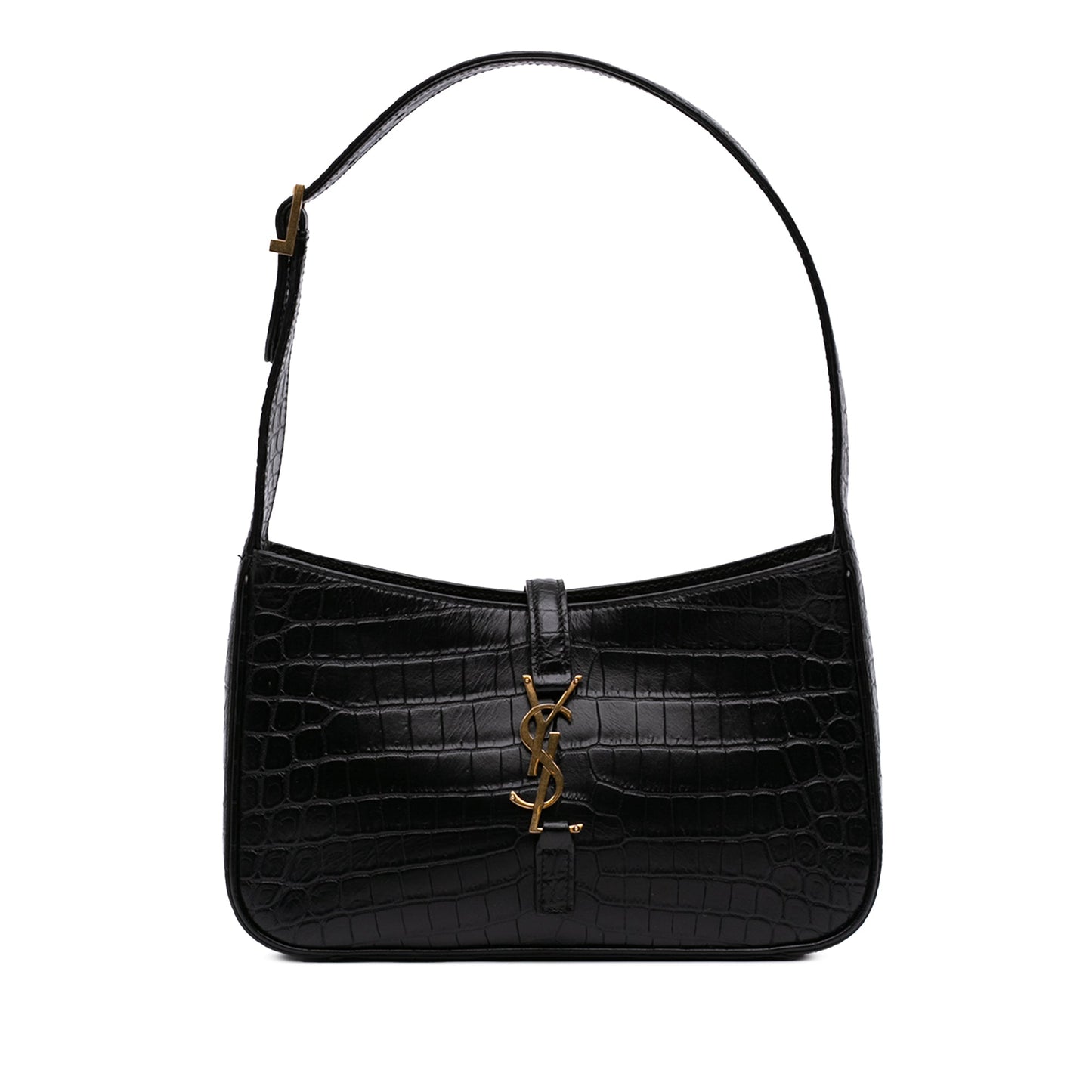 Saint Laurent Croc Embossed Leather Le 5 A 7