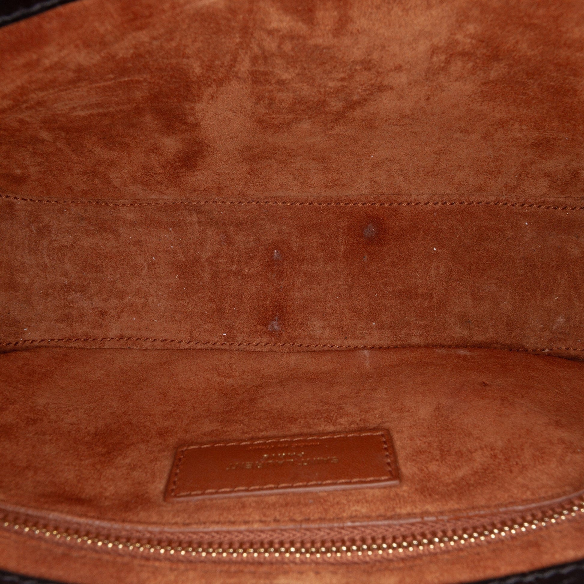 Saint Laurent Croc Embossed Leather Le 5 A 7
