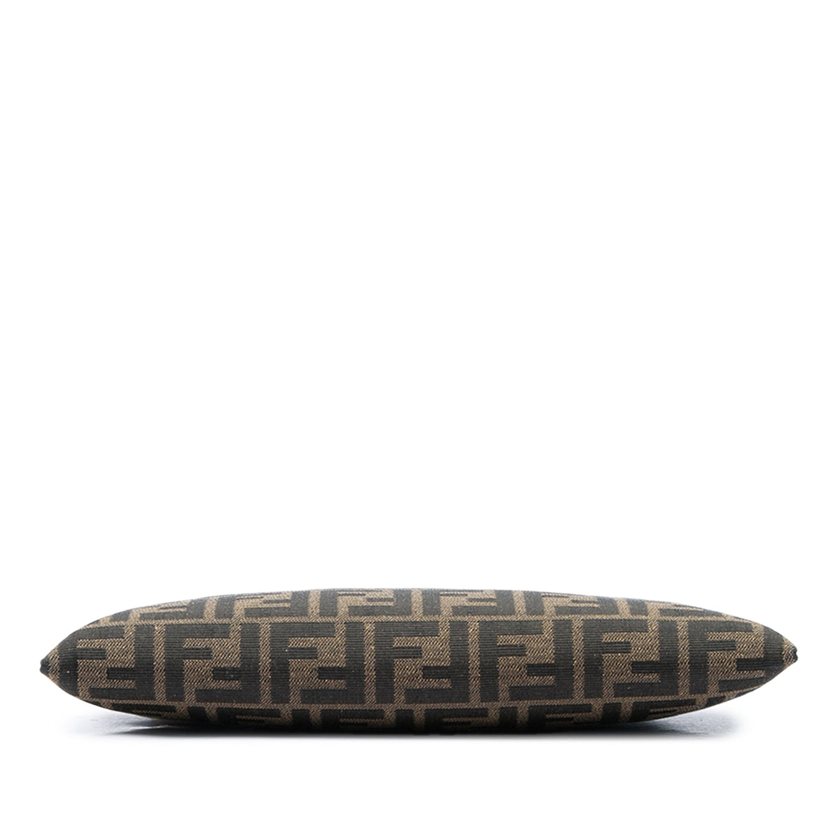 Fendi Medium FF Jacquard Flat Baguette Pouch — Brown