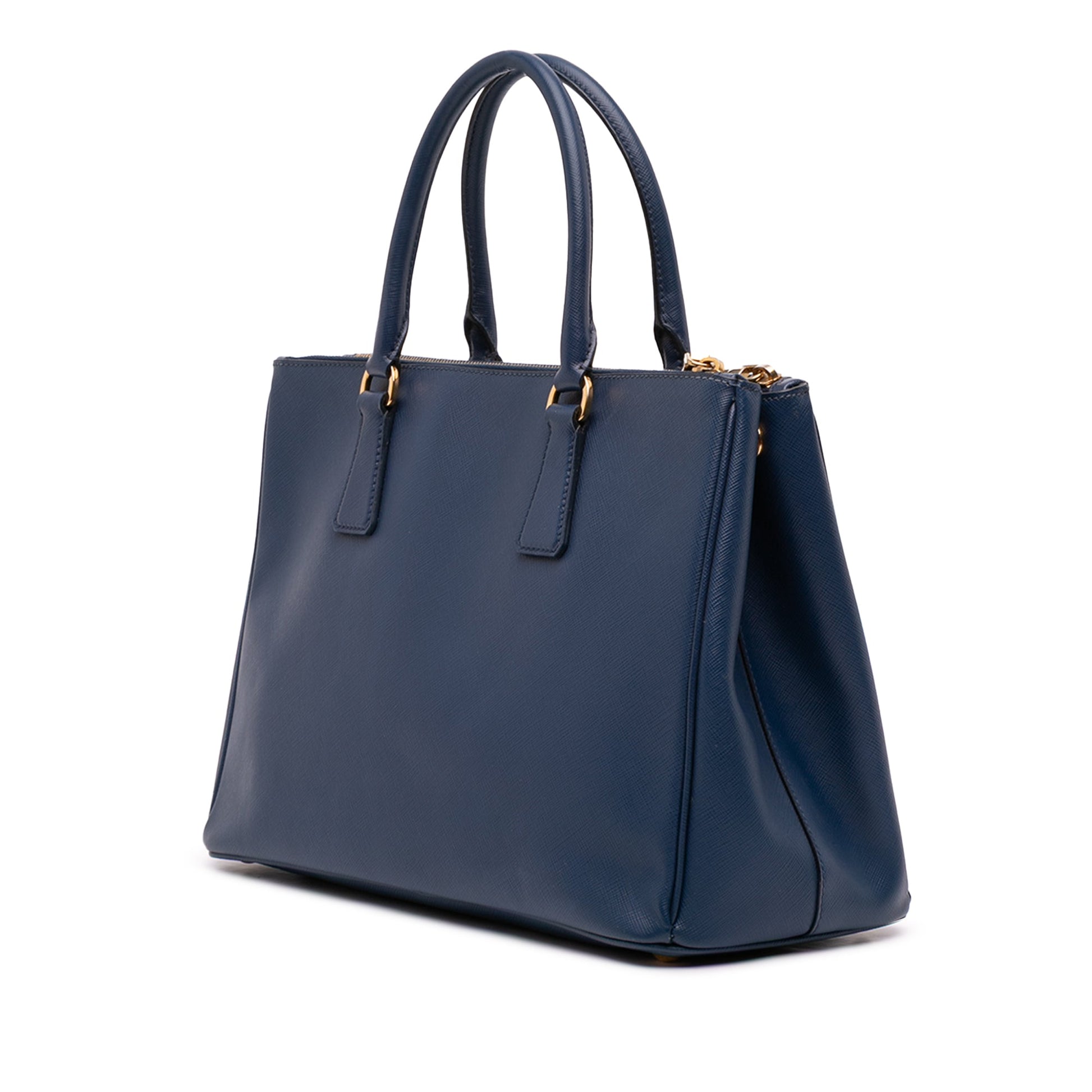 Prada Medium Saffiano Lux Galleria Double Zip Satchel