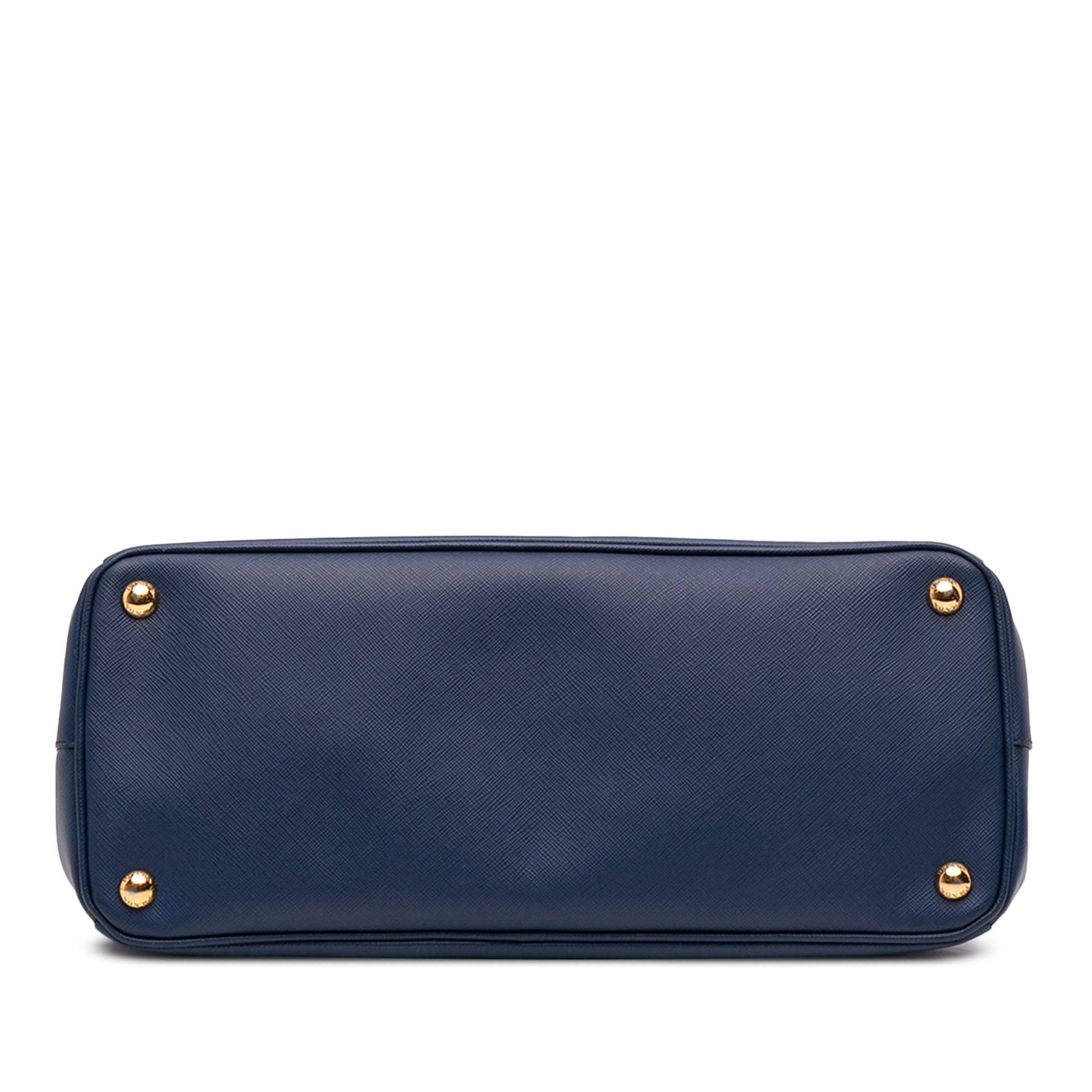 Prada Medium Saffiano Lux Galleria Double Zip Satchel