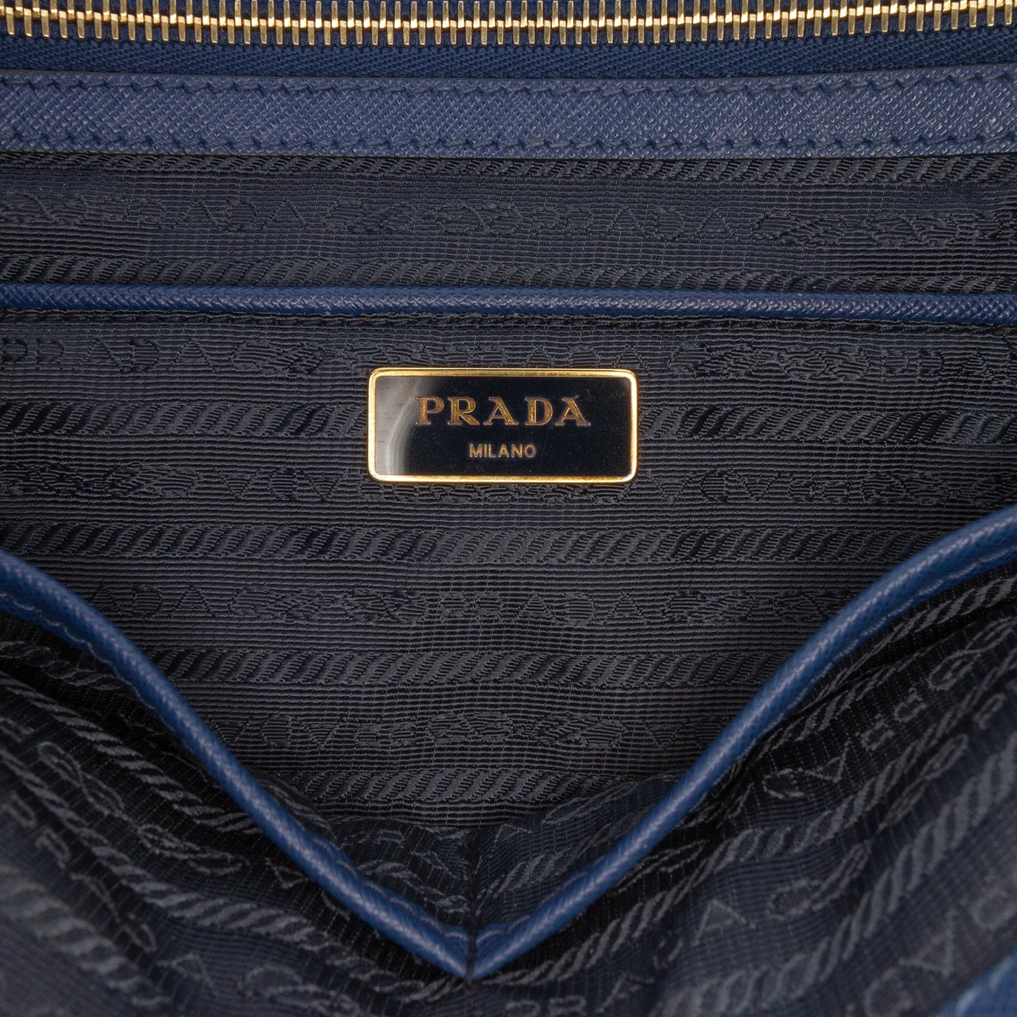Prada Medium Saffiano Lux Galleria Double Zip Satchel
