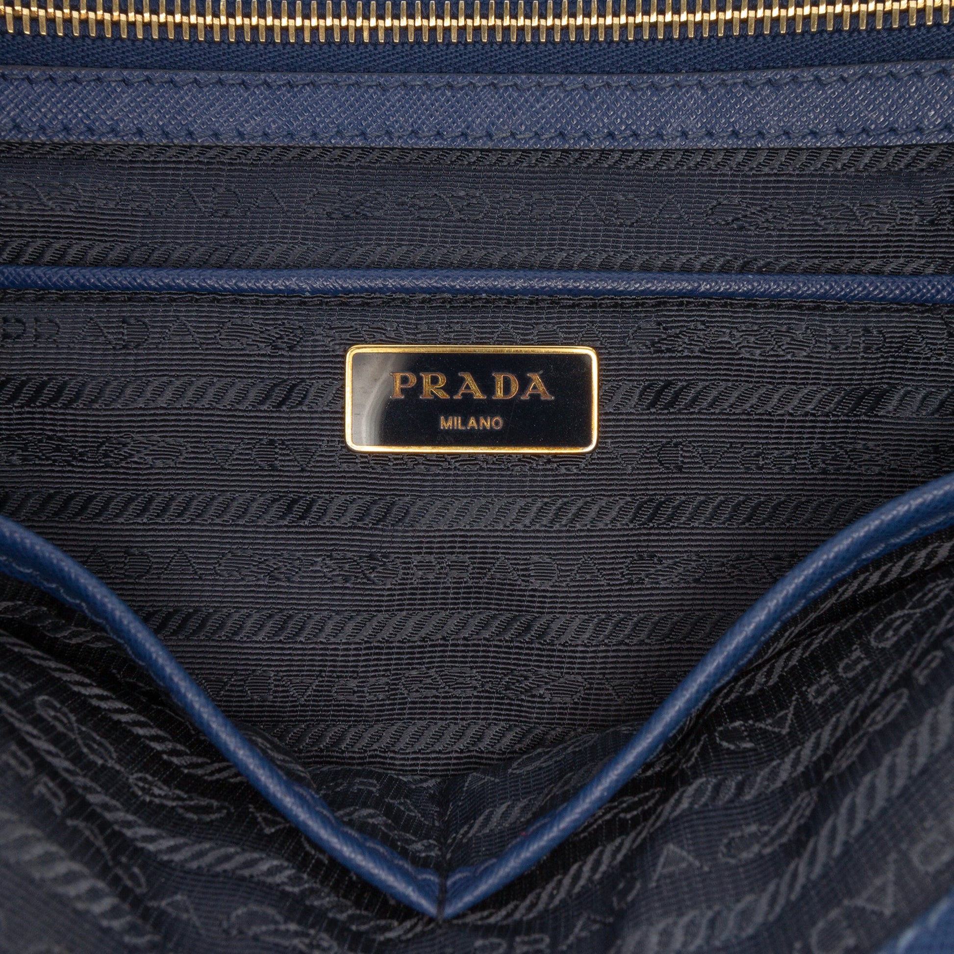 Prada Medium Saffiano Lux Galleria Double Zip Satchel