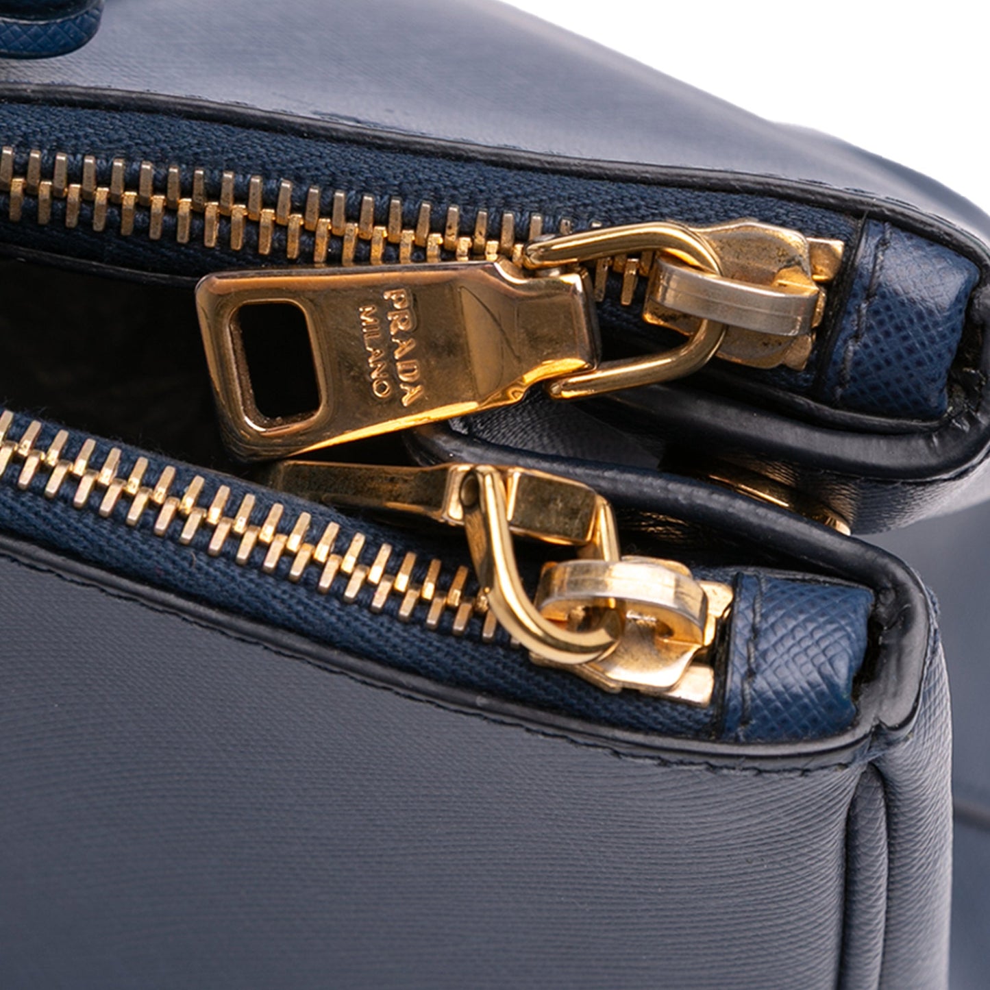 Prada Medium Saffiano Lux Galleria Double Zip Satchel