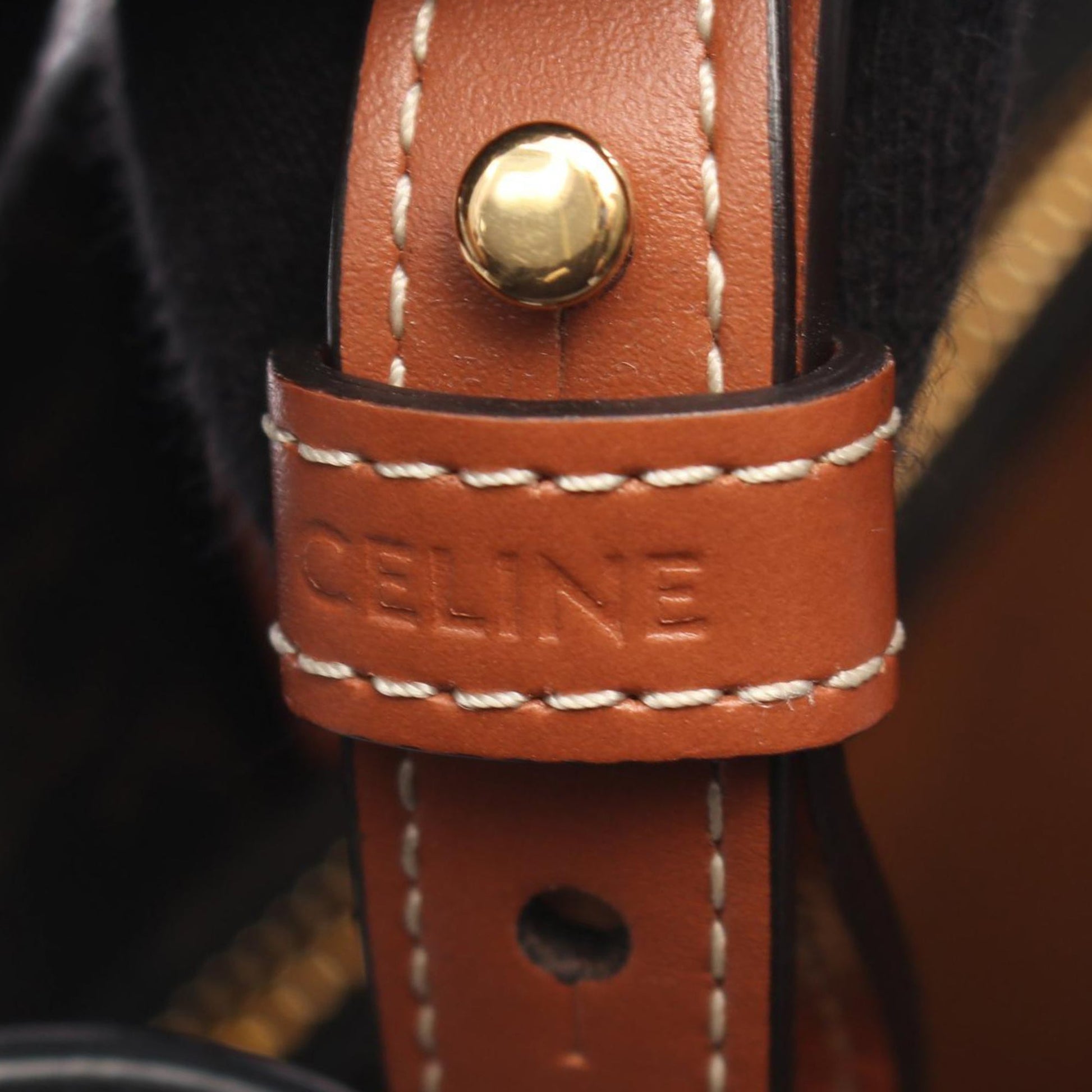 Celine Small Triomphe Coated Canvas Vertical Cabas Tote