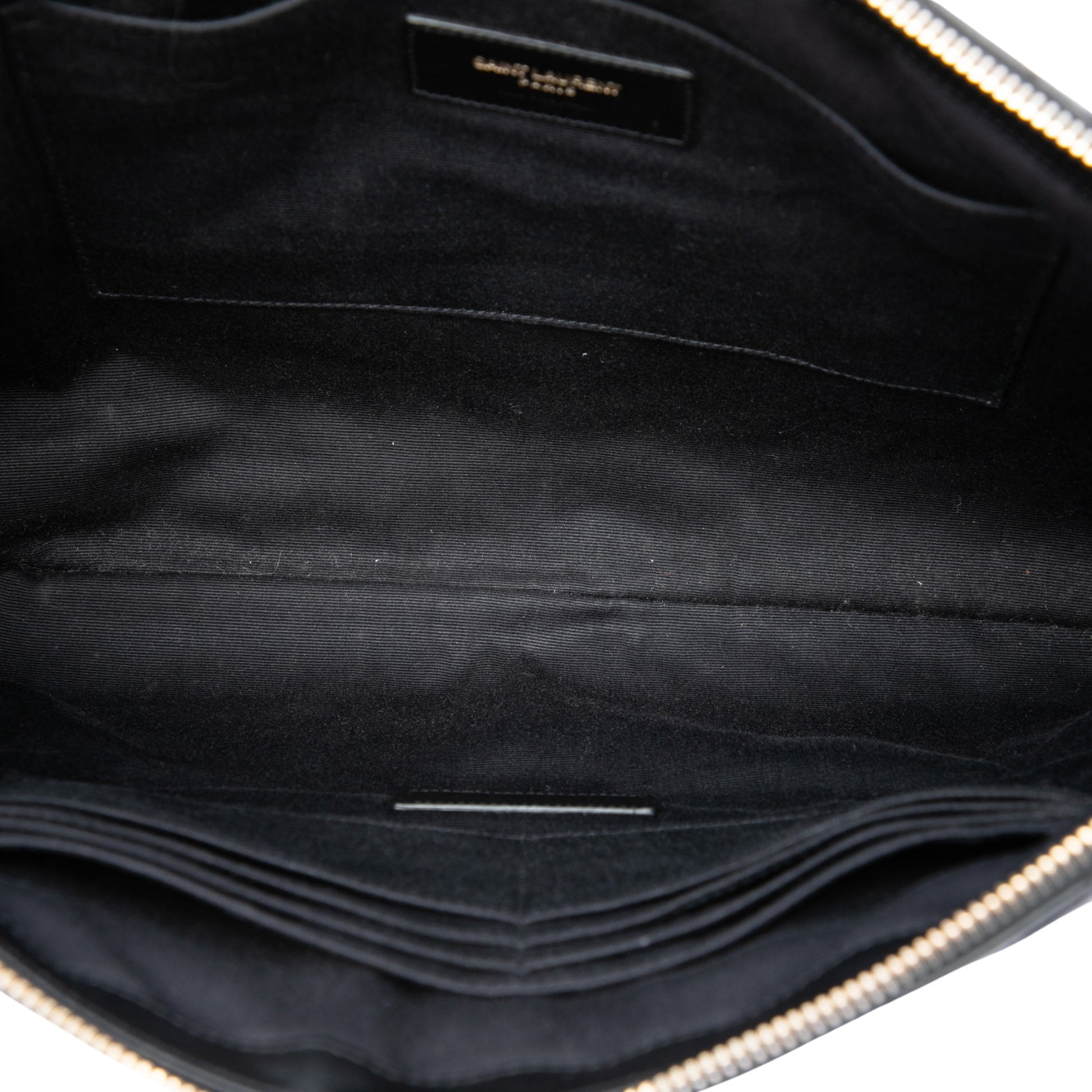 Saint Laurent Chevron Calfskin Cassandre Document Holder