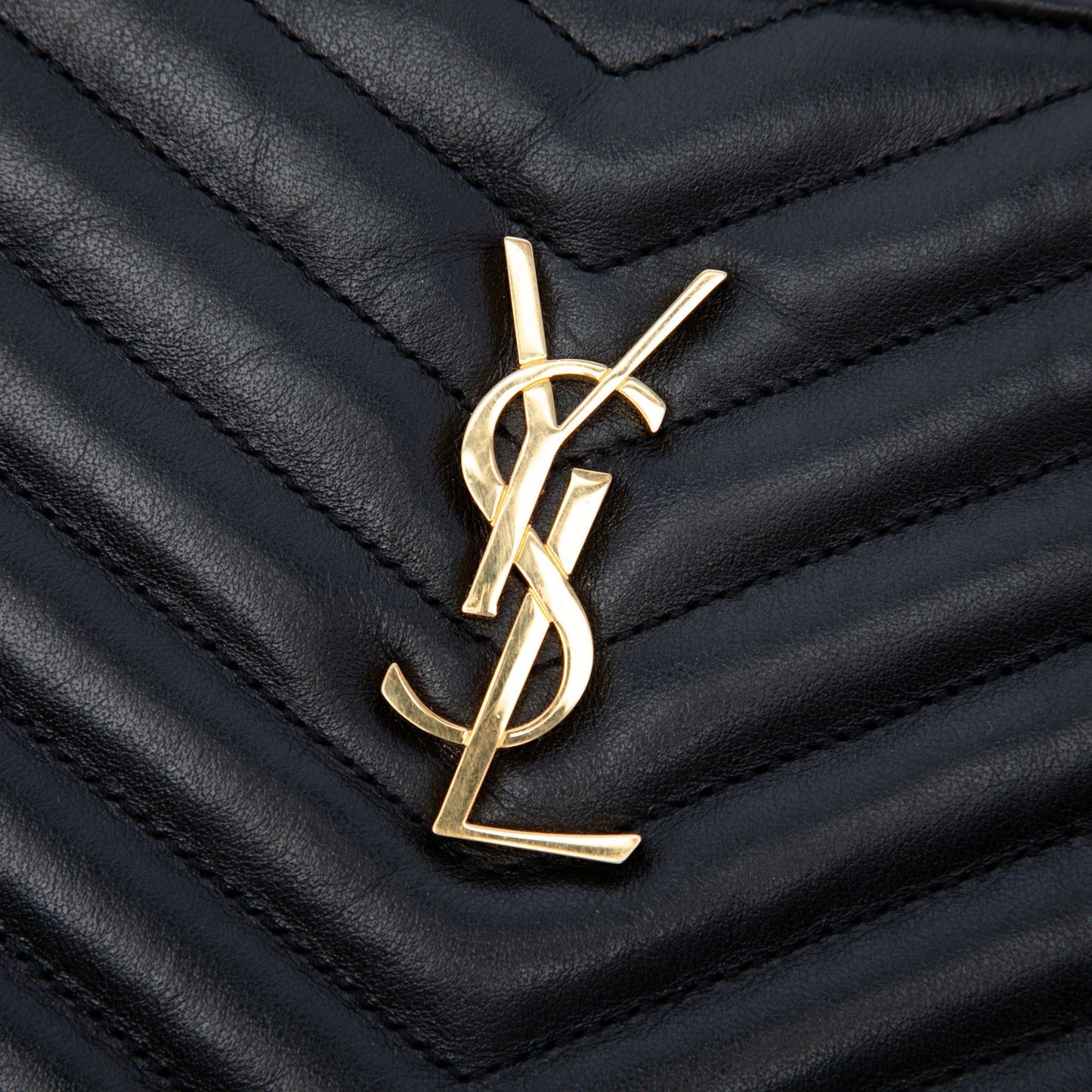 Saint Laurent Chevron Calfskin Cassandre Document Holder