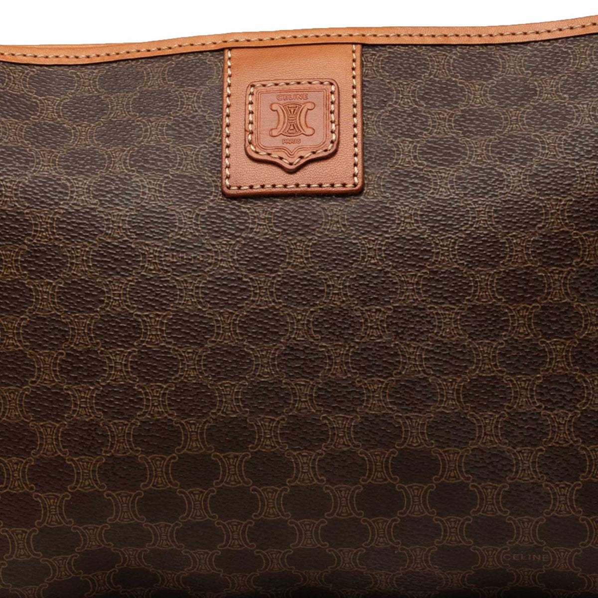 Celine Macadam Coated Canvas Clutch
