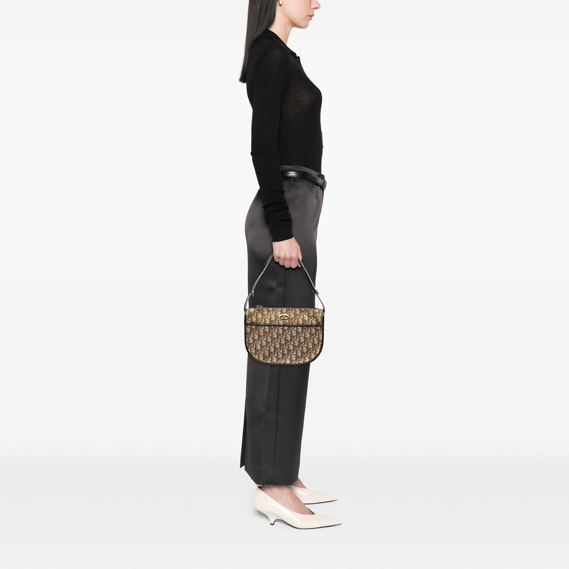 Dior Diorissimo Trotter Canvas Shoulder Bag