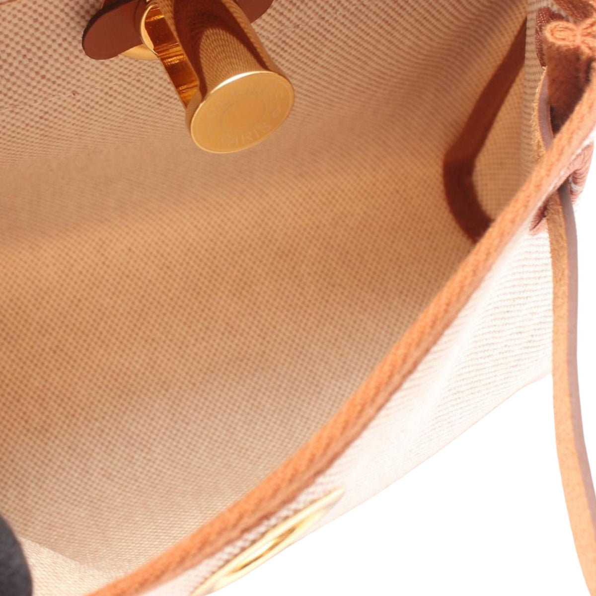Hermès Military Toile and Vache Hunter Herbag Zip 20