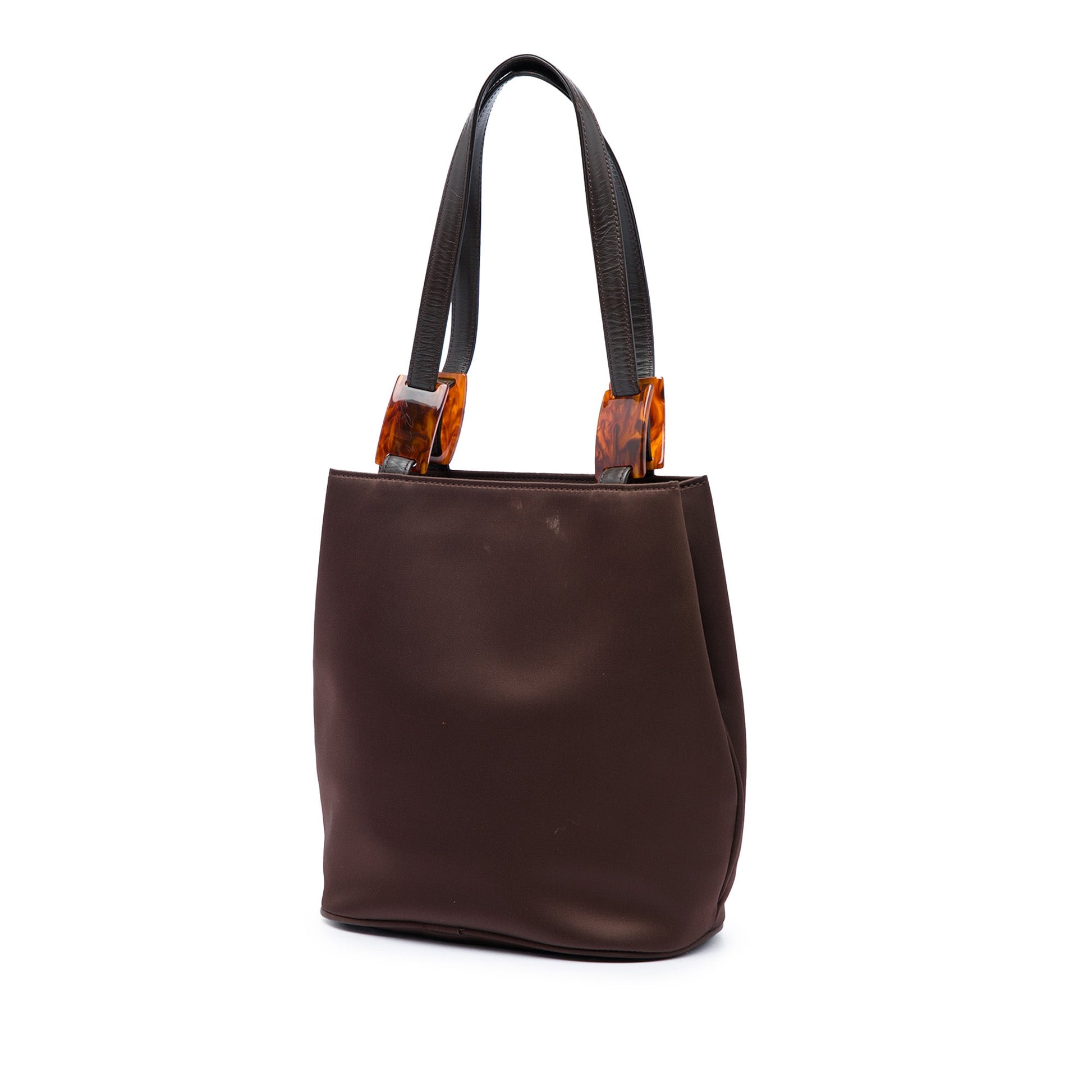 Saint Laurent Nylon Tortoiseshell Tote