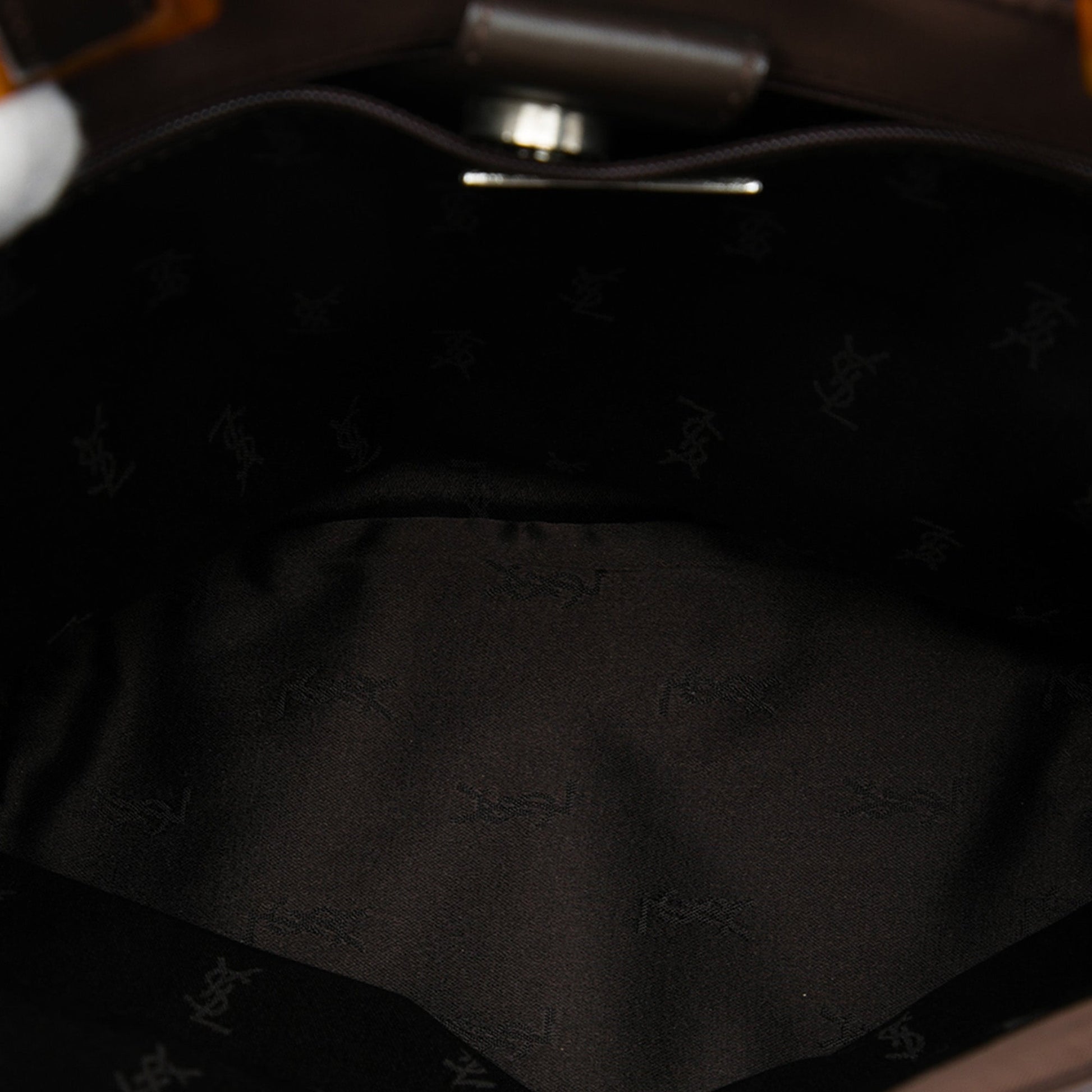 Saint Laurent Nylon Tortoiseshell Tote