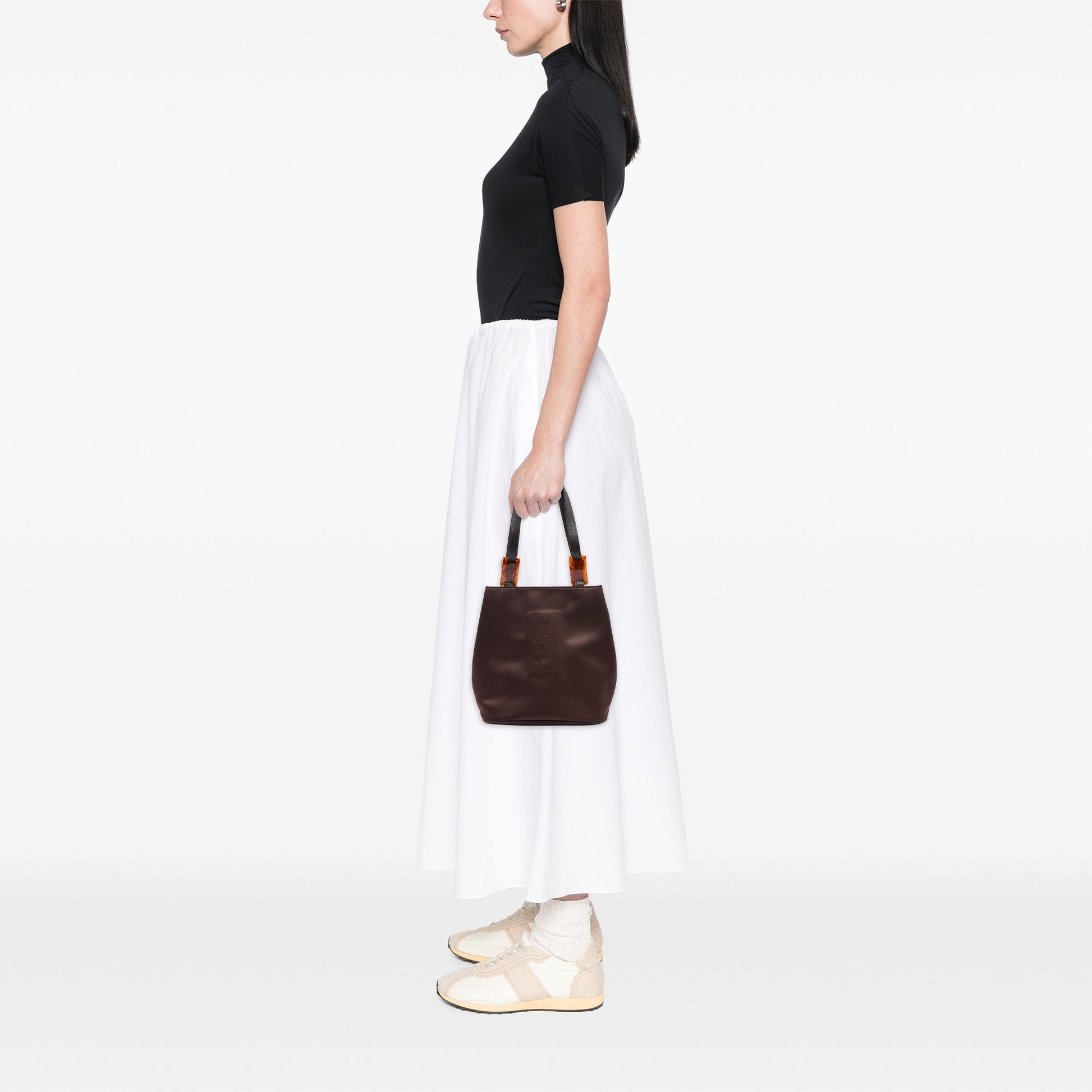 Saint Laurent Nylon Tortoiseshell Tote