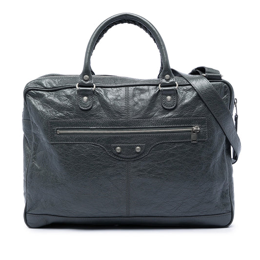 Balenciaga Mini Lambskin Motocross Classic Folder Business Bag