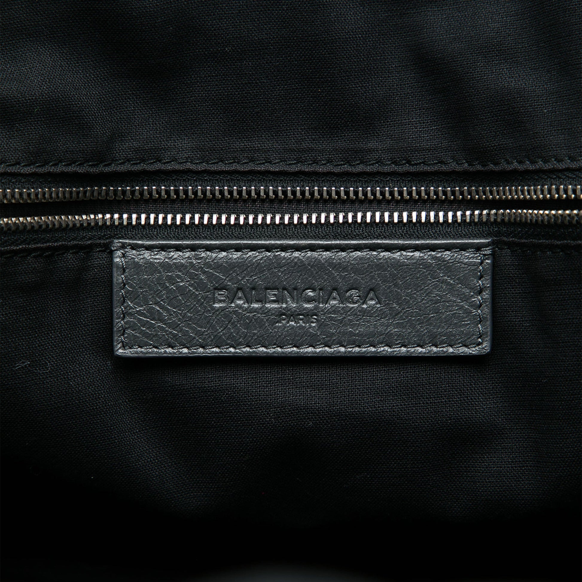 Balenciaga Mini Lambskin Motocross Classic Folder Business Bag