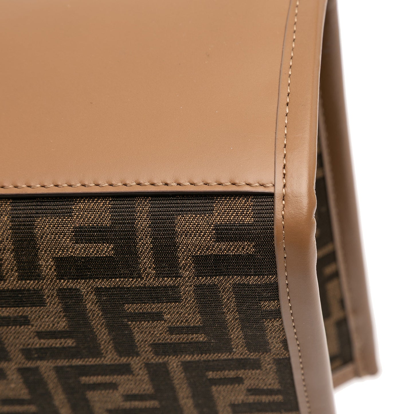 Fendi Small Zucca Canvas Sunshine Shopper Tote