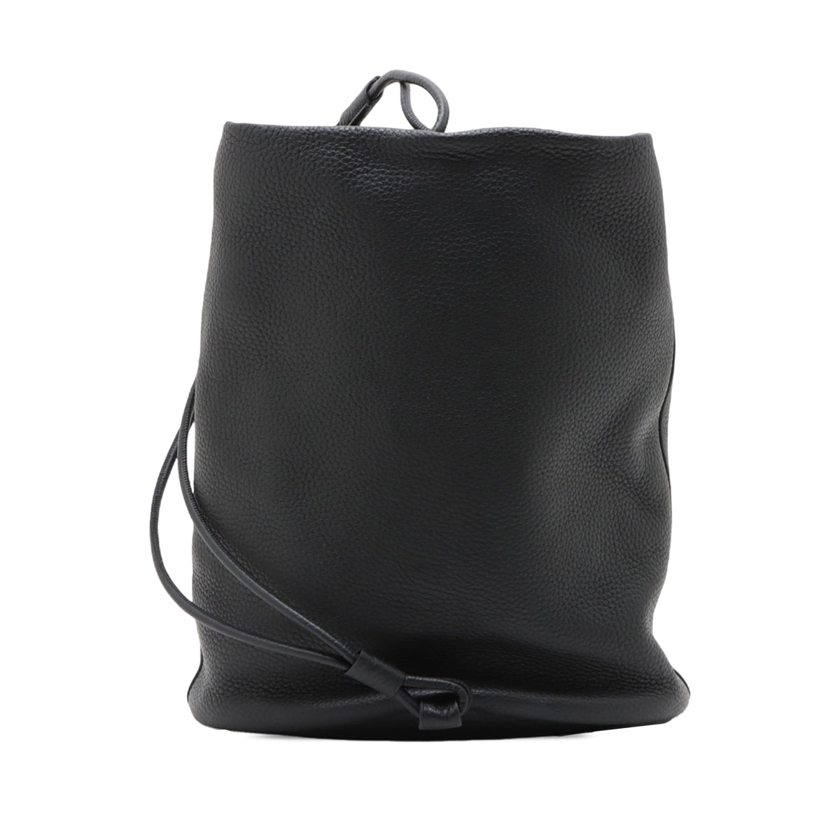 The Row Leather Joe Backpack — Black