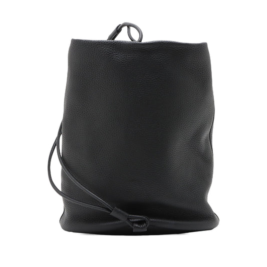 The Row Leather Joe Backpack — Black