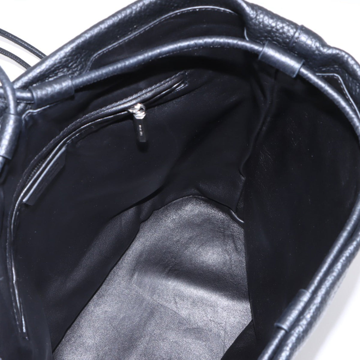 The Row Leather Joe Backpack — Black