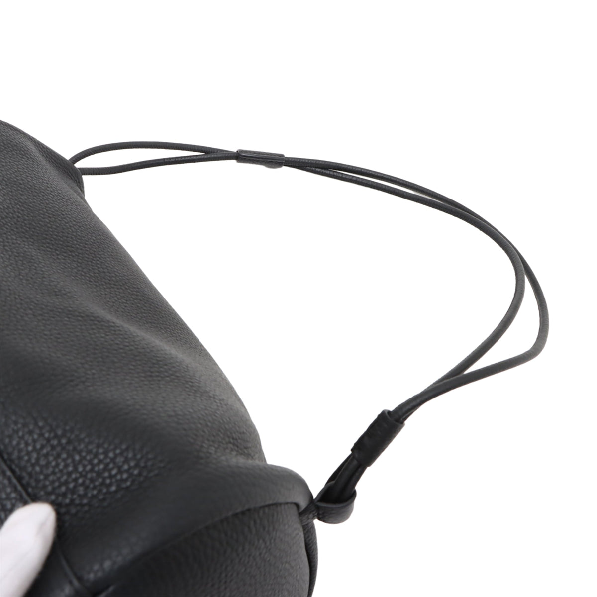 The Row Leather Joe Backpack — Black