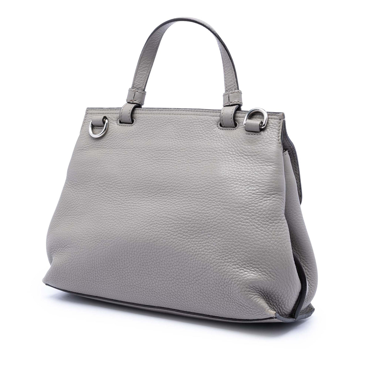 Small Leather Bamboo Daily Satchel