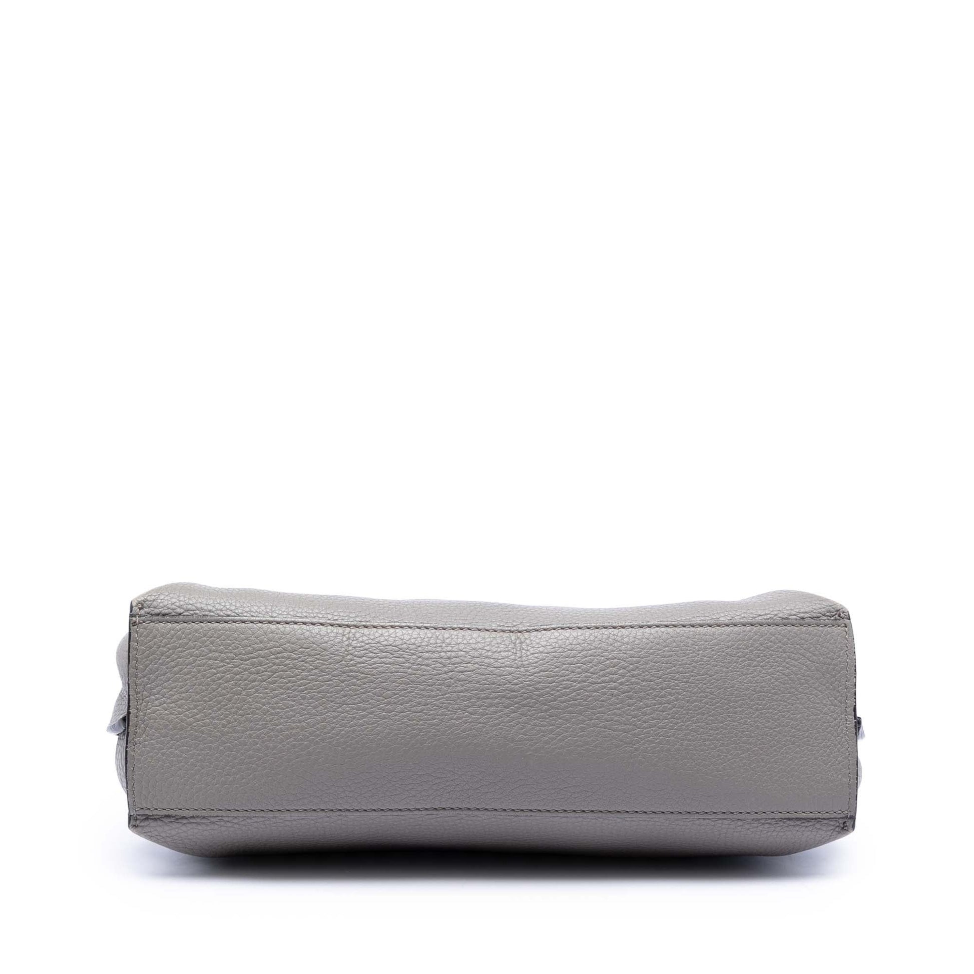 Small Leather Bamboo Daily Satchel
