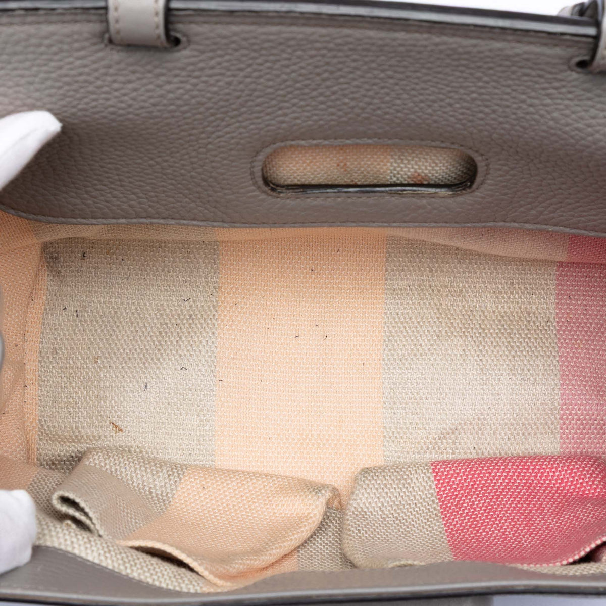 Small Leather Bamboo Daily Satchel