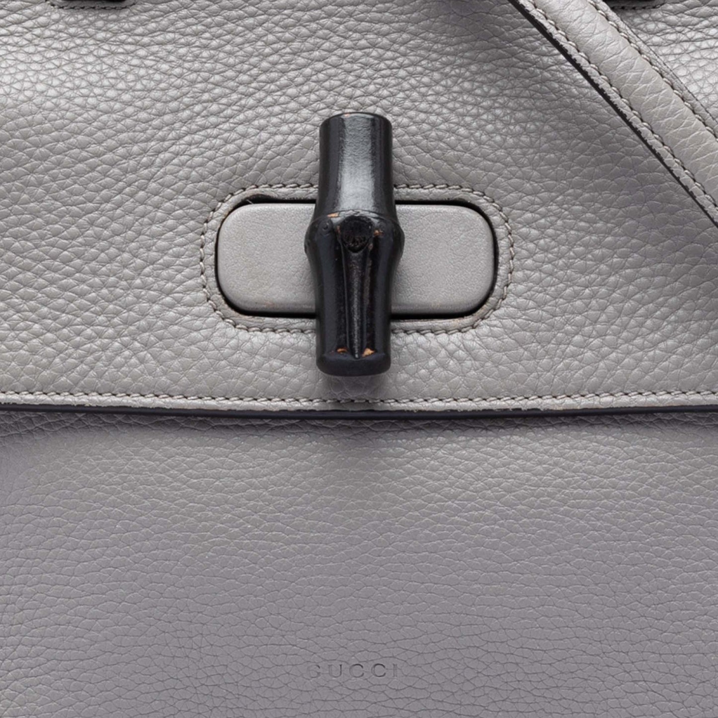 Small Leather Bamboo Daily Satchel