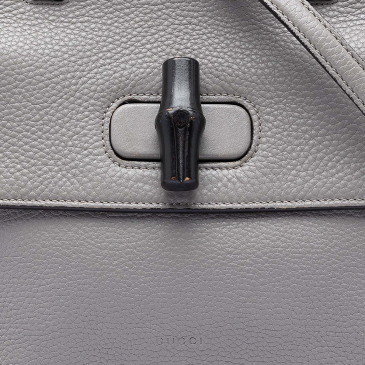 Small Leather Bamboo Daily Satchel