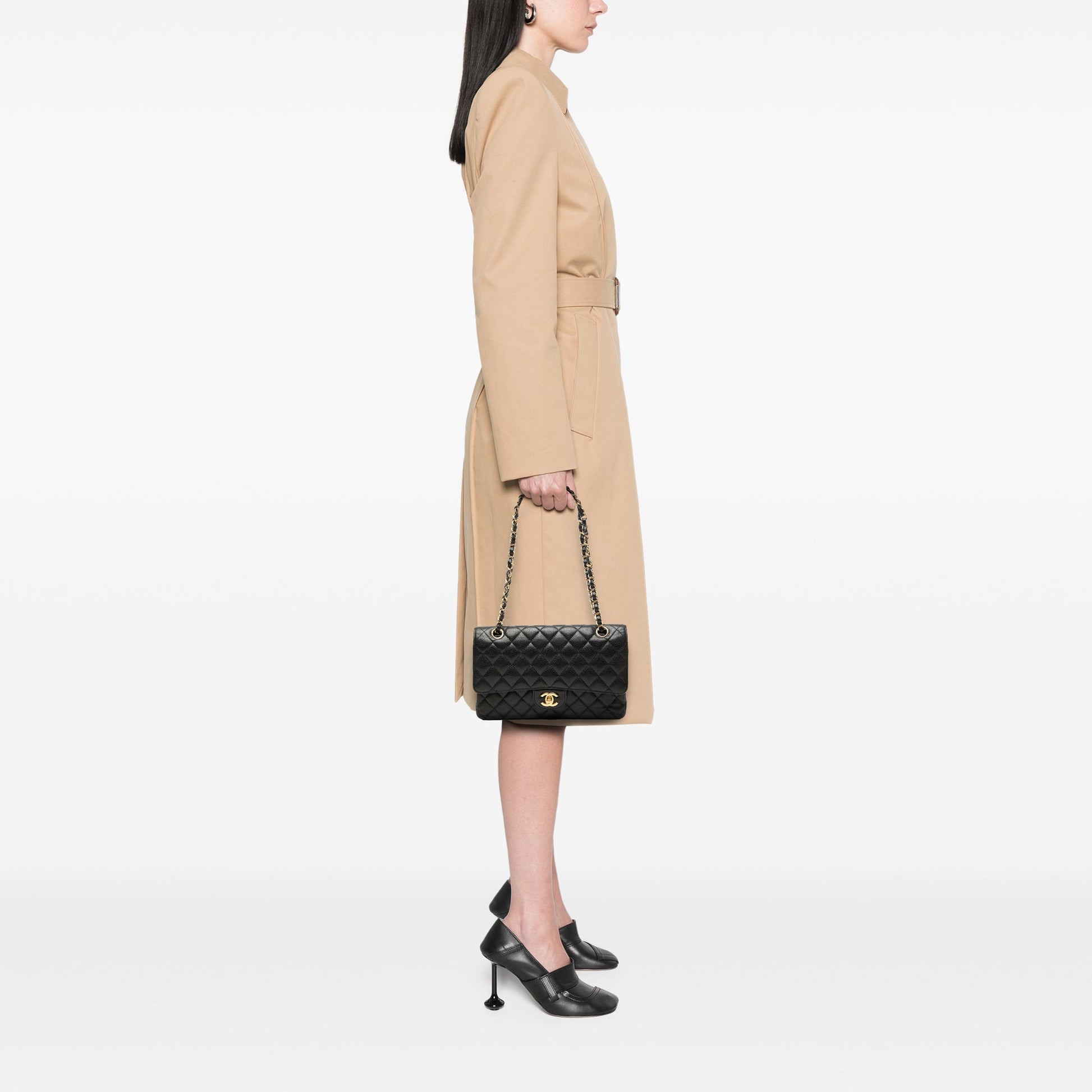 Chanel Medium Classic Caviar Double Flap