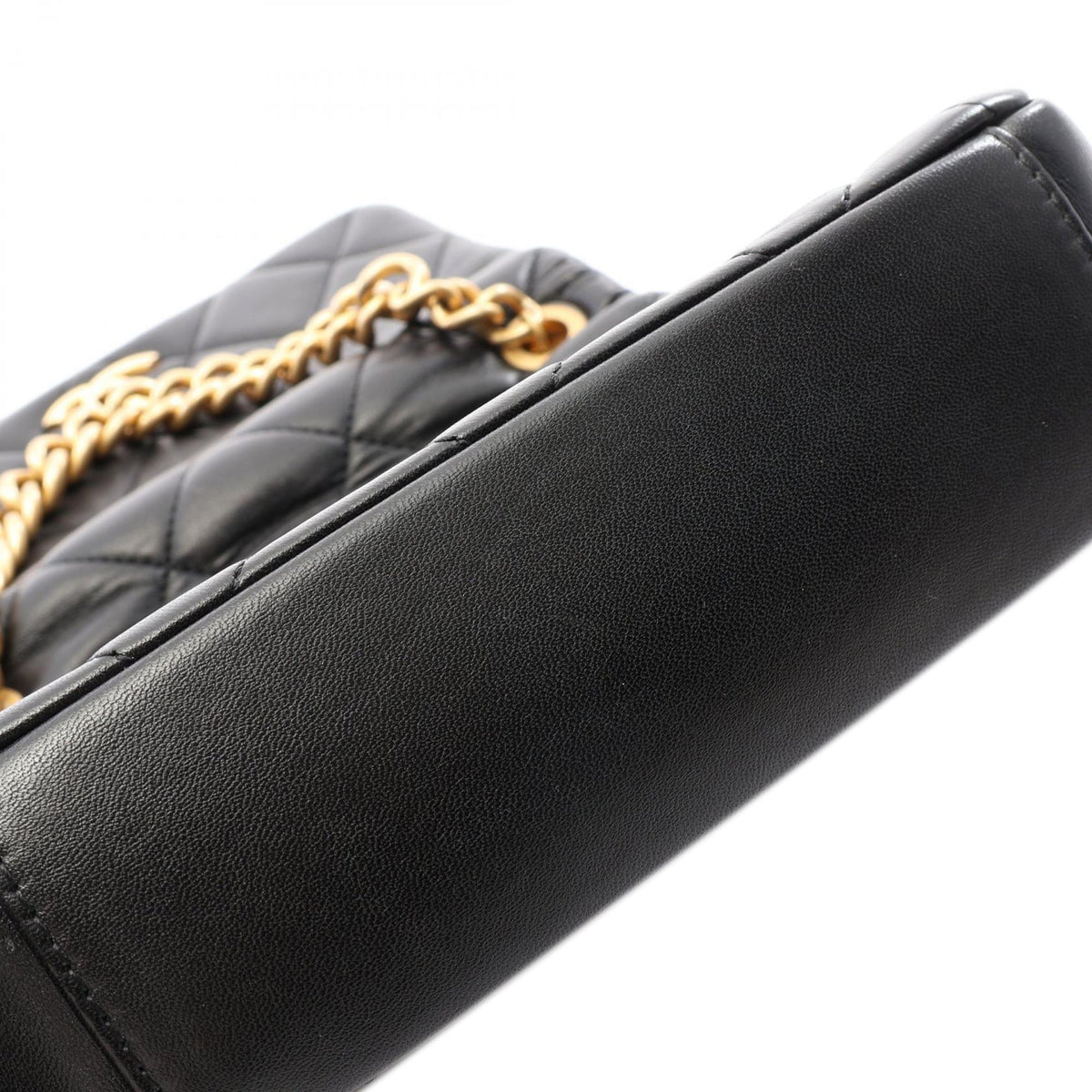 Chanel Small Quilted Lambskin Side Note Flap — Black