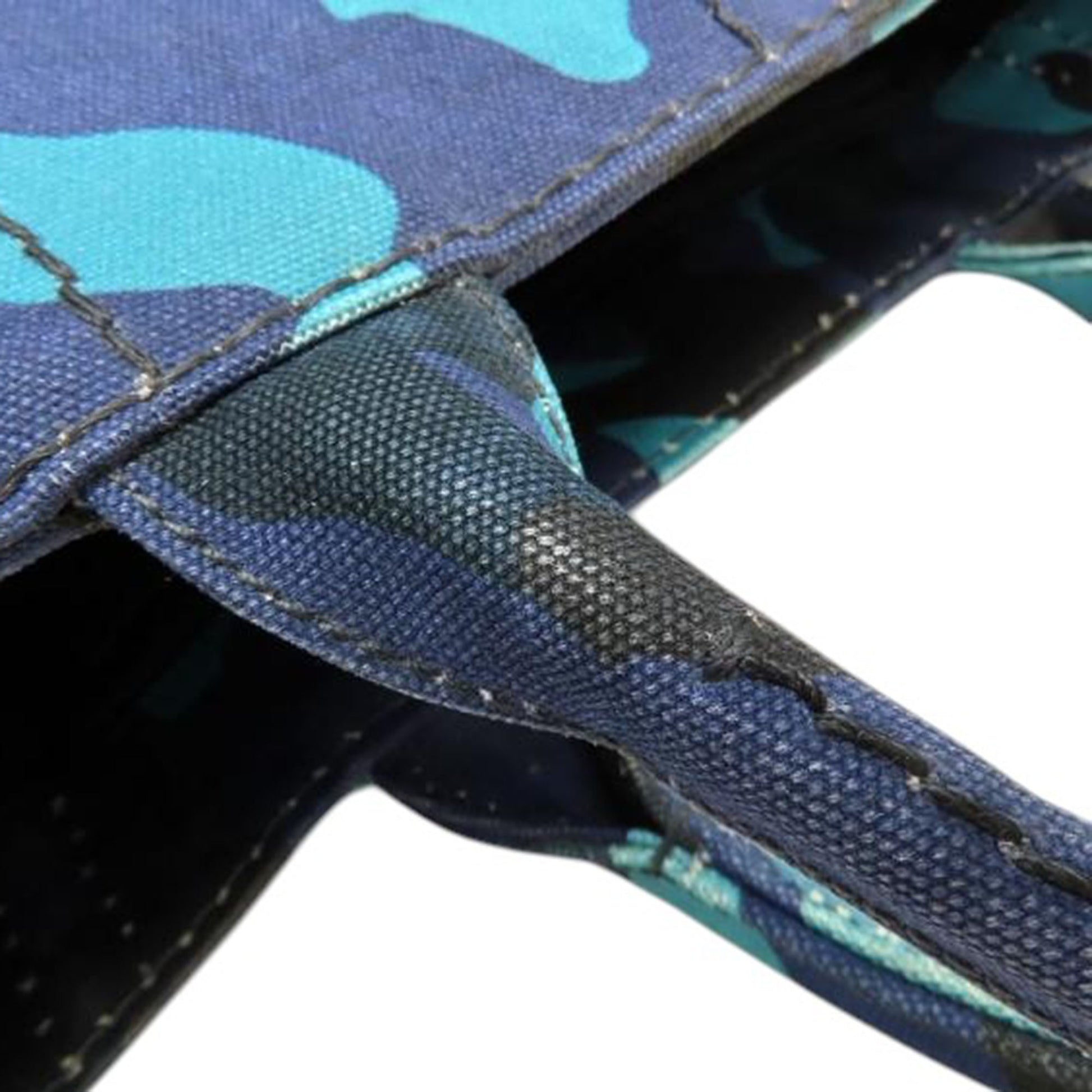 Prada Small Canvas Canapa Logo Camouflage Satchel