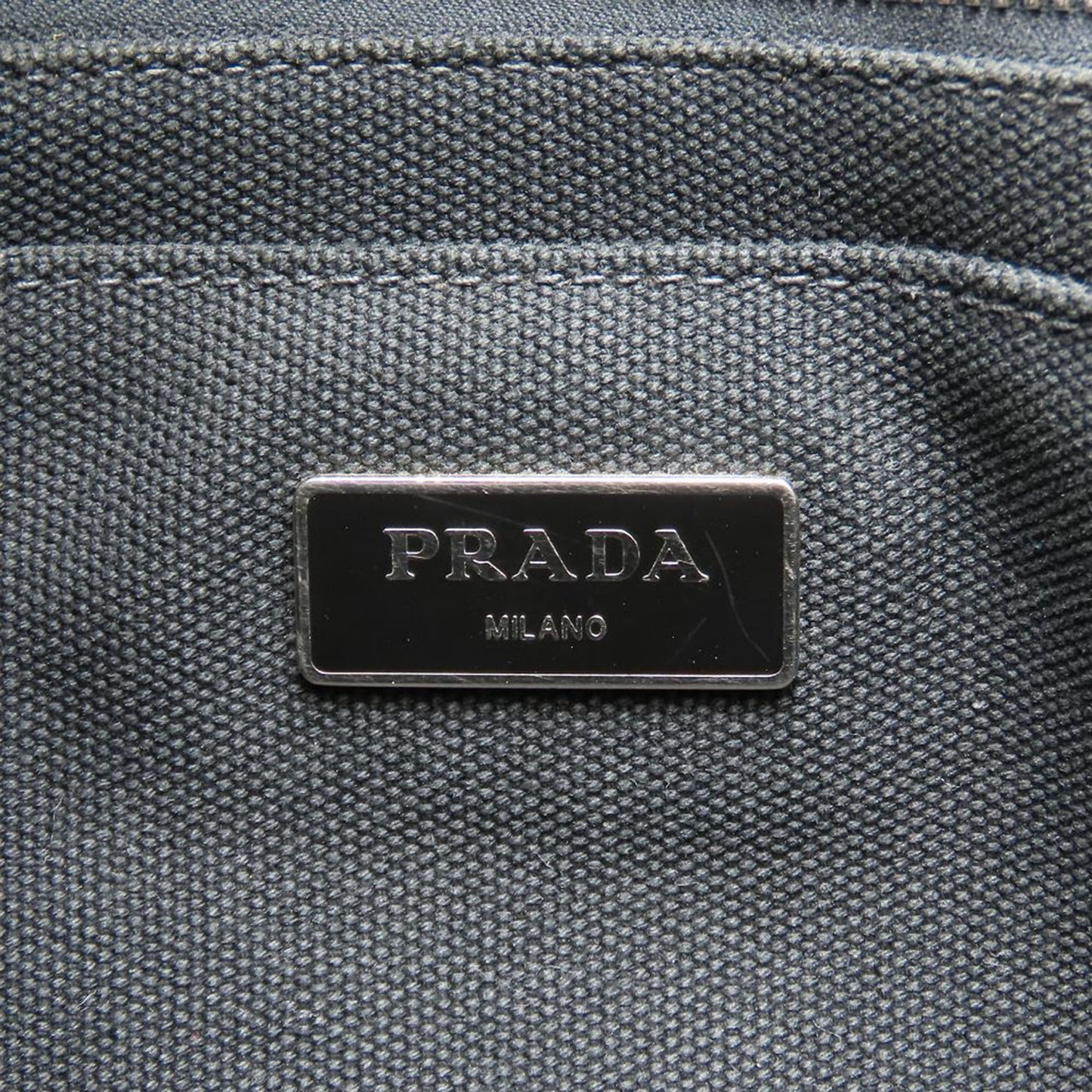 Prada Small Canvas Canapa Logo Camouflage Satchel