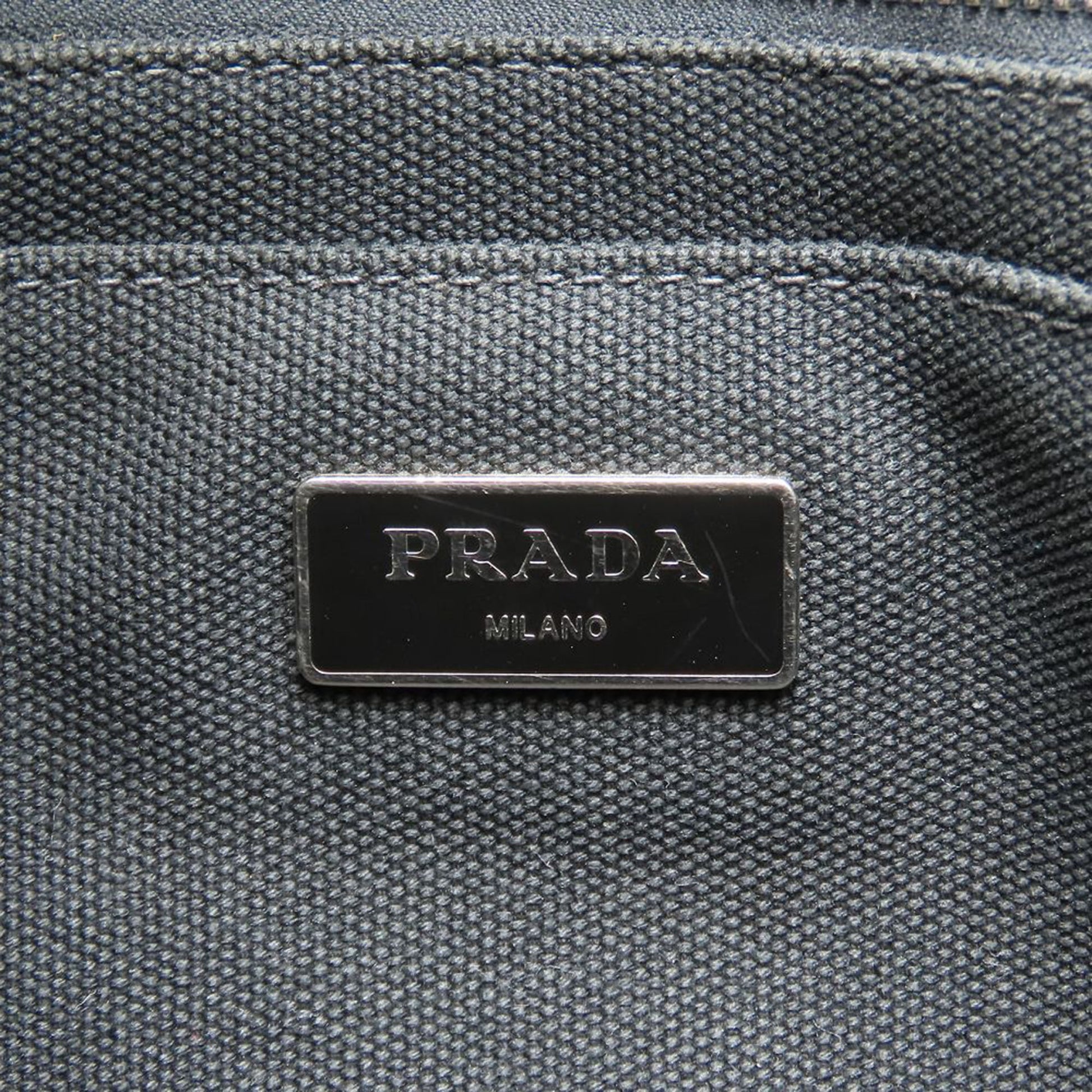 Prada Small Canvas Canapa Logo Camouflage Satchel