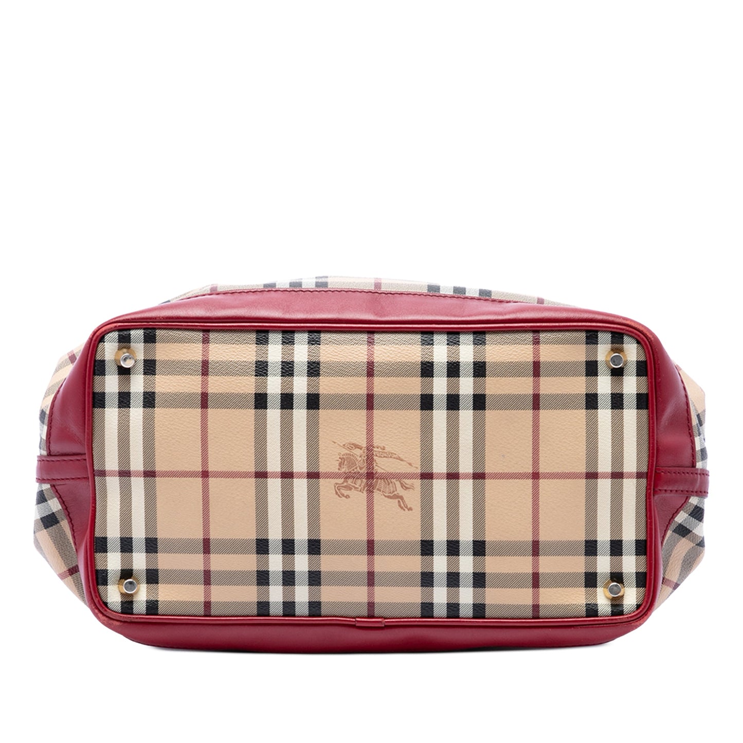 Burberry Haymarket Check Coated Canvas Golderton Satchel