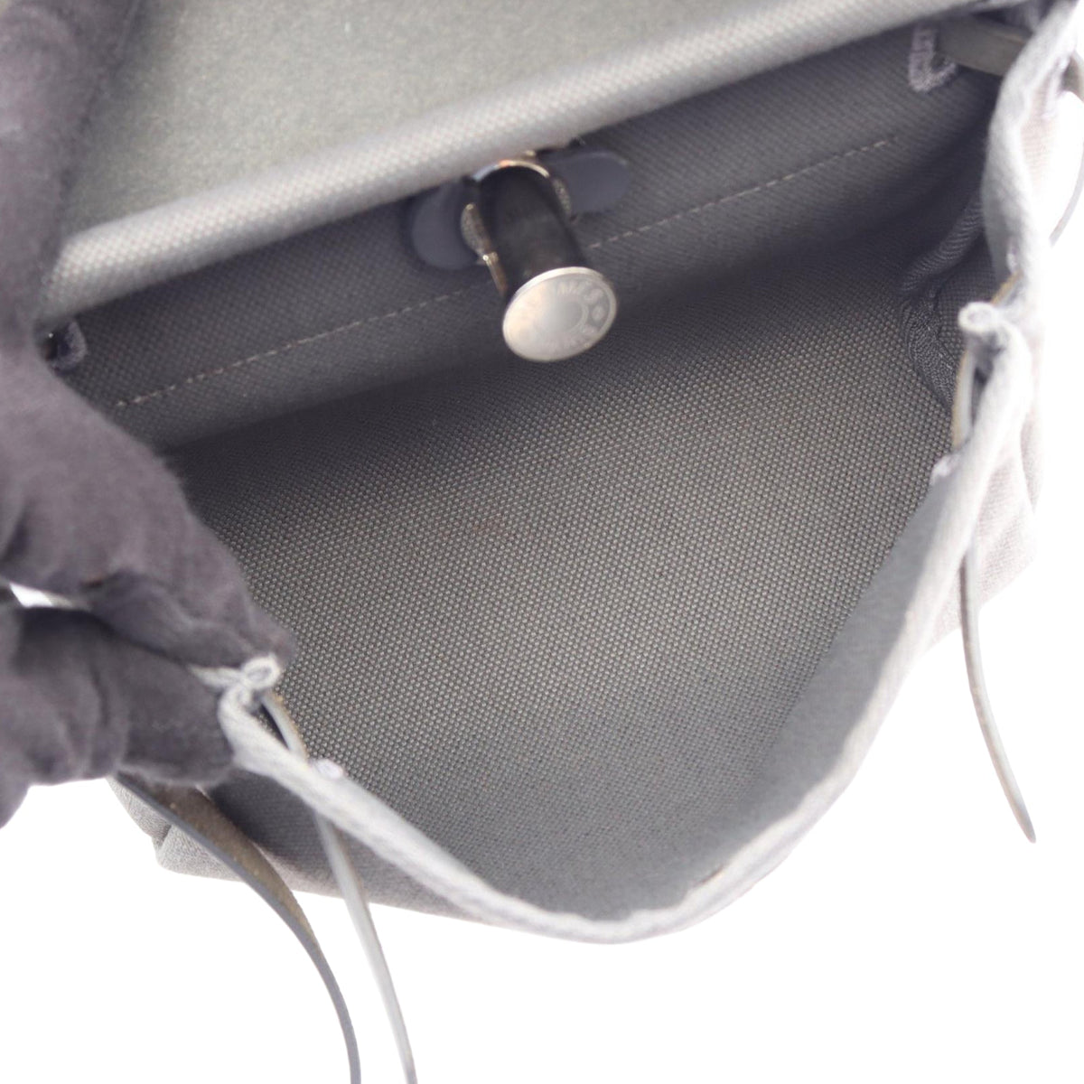 Hermès Military Toile and Vache Hunter Herbag Zip 20