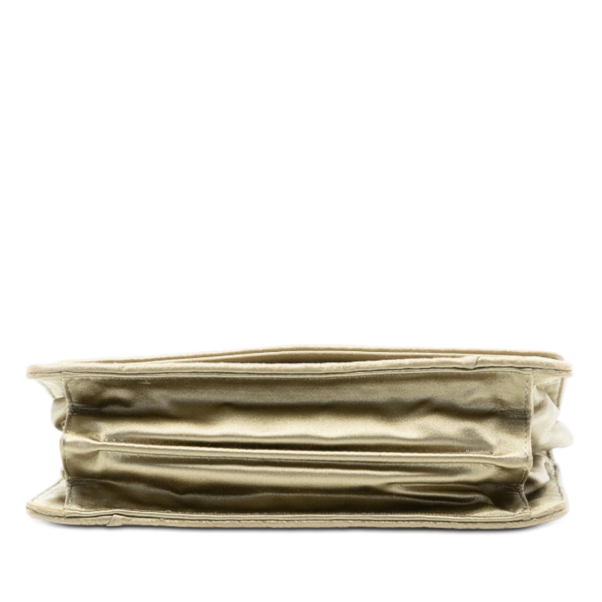 Bottega Veneta Satin Intrecciato Flap Shoulder Bag