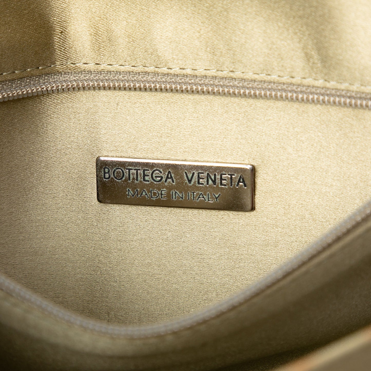 Bottega Veneta Satin Intrecciato Flap Shoulder Bag