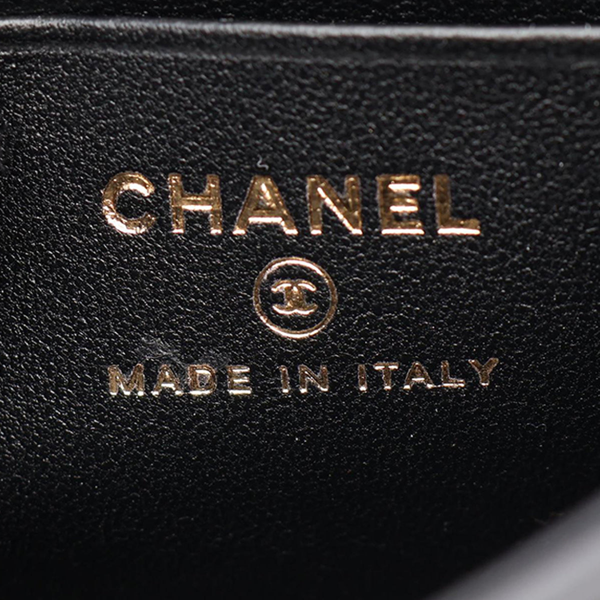 Chanel Mini CC Quilted Lambskin Enamel Top Handle Bag — Black