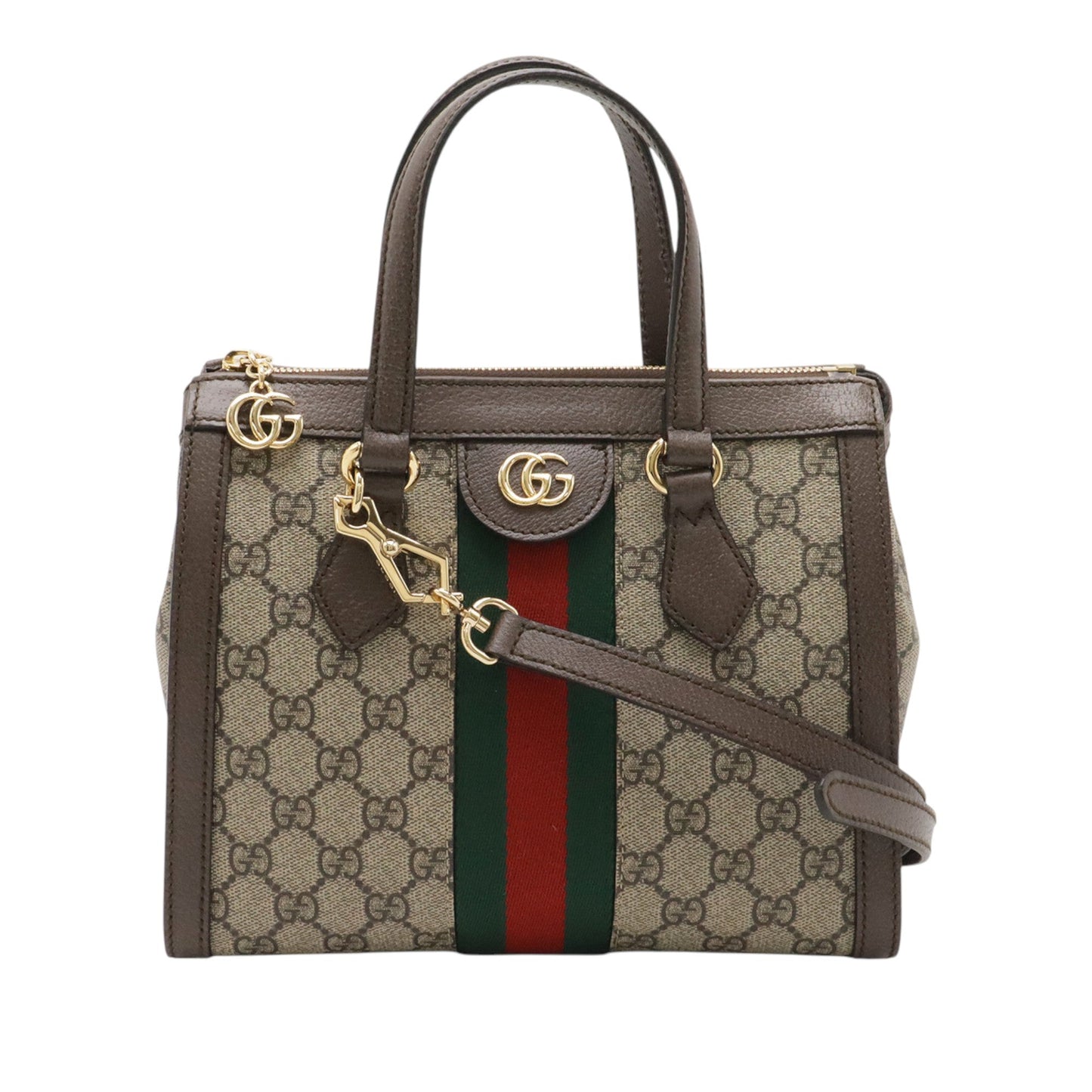 Gucci Small GG Supreme Web Ophidia Satchel