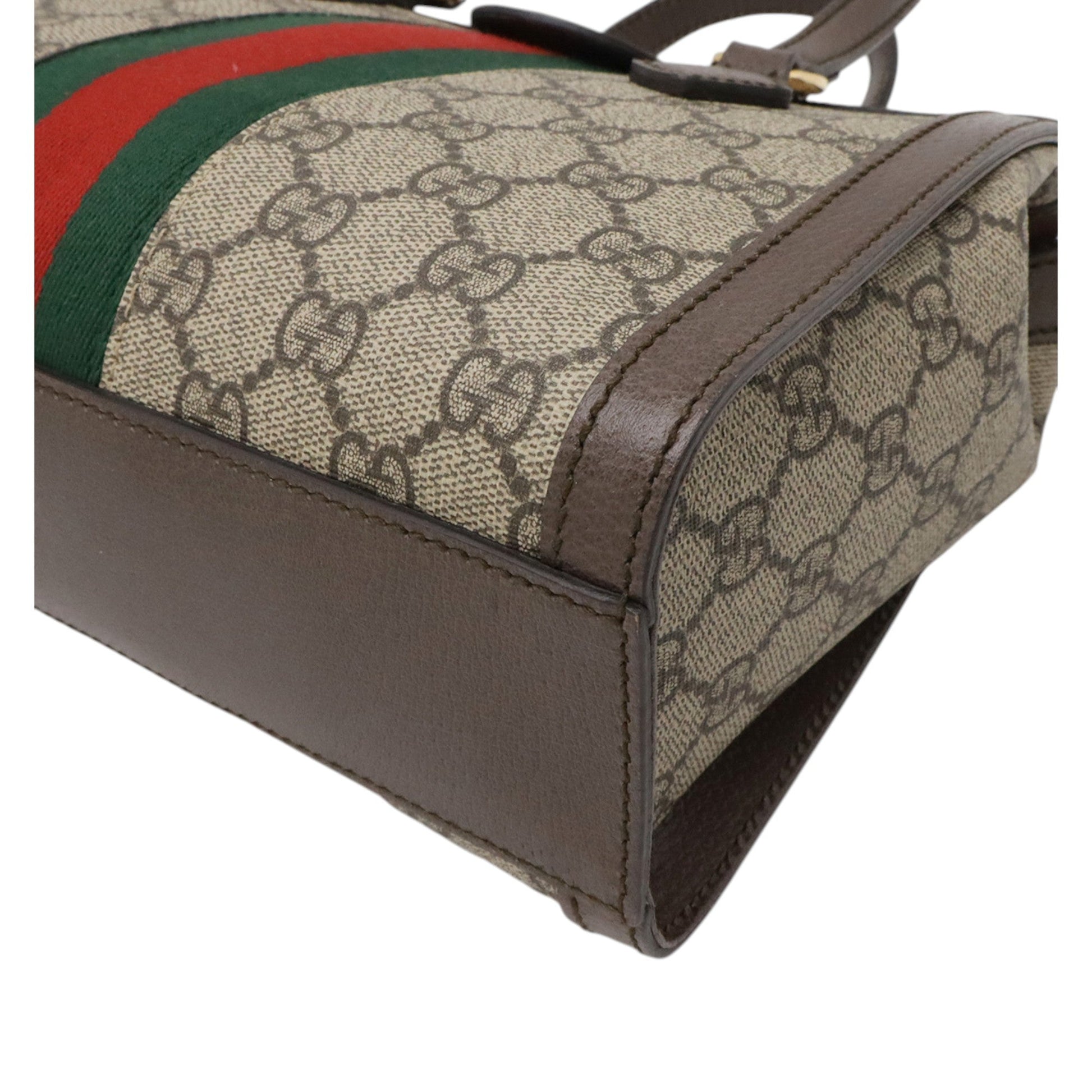 Gucci Small GG Supreme Web Ophidia Satchel